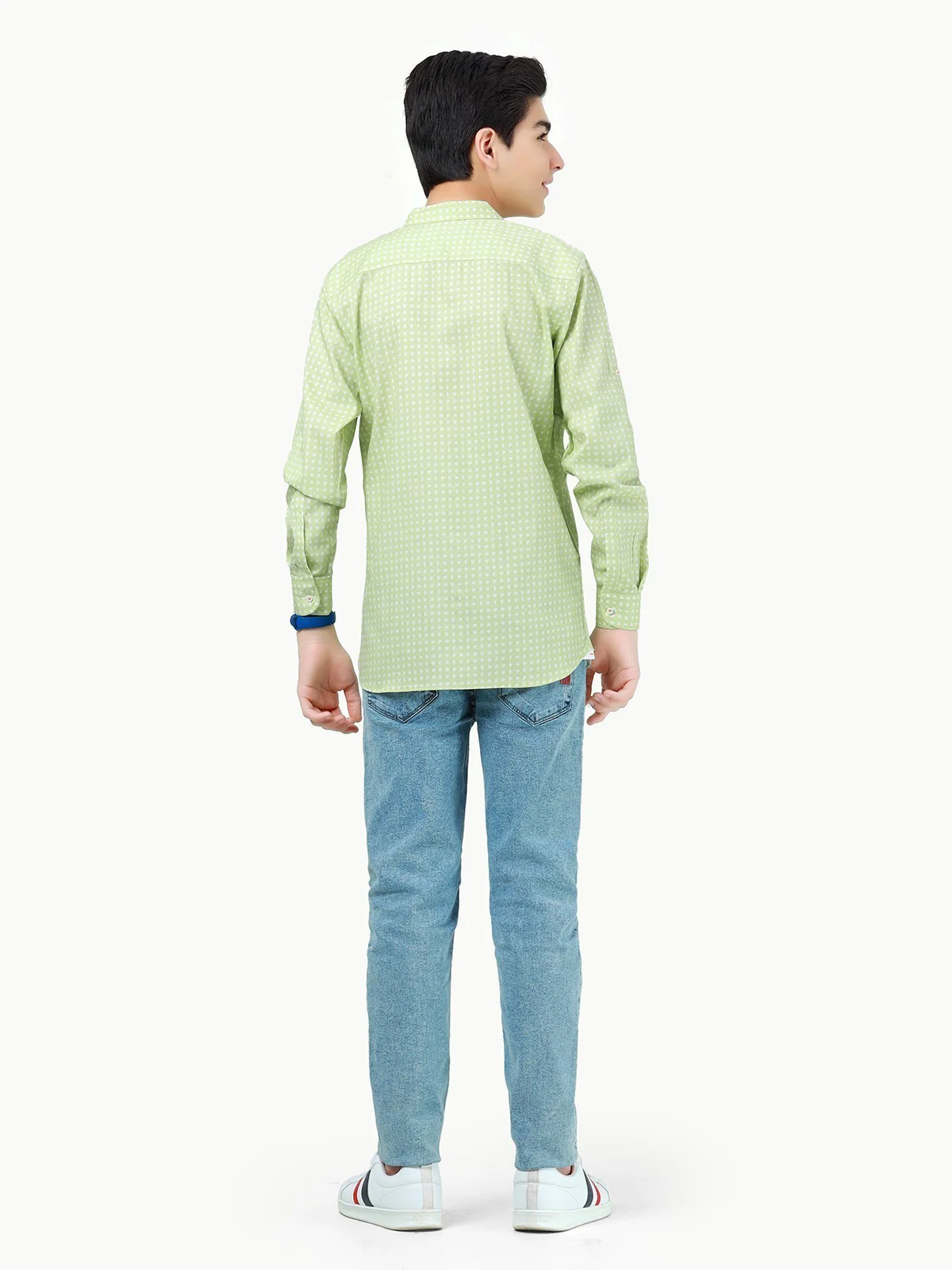 Boy's Light Green Shirt - EBTS23-27428 - Image 6
