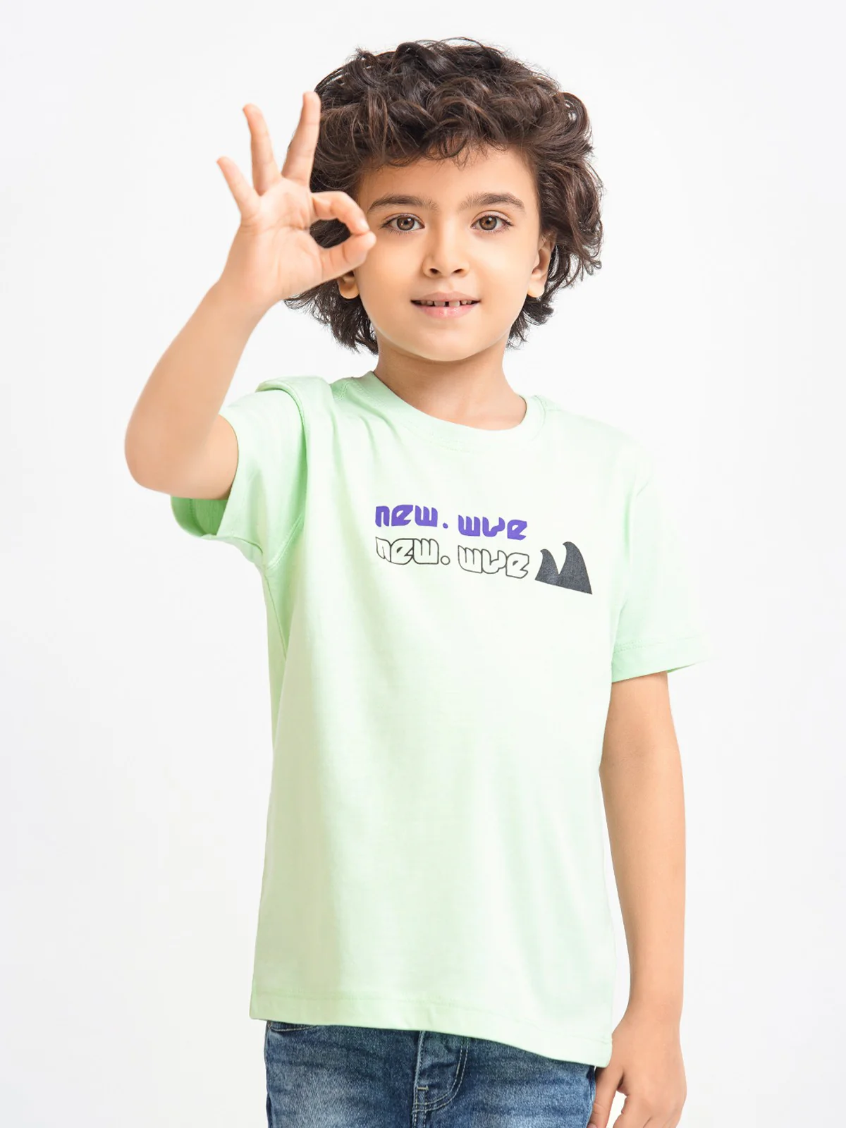 Boy's Light Green T-Shirt - EBTTS23-013 - Image 2