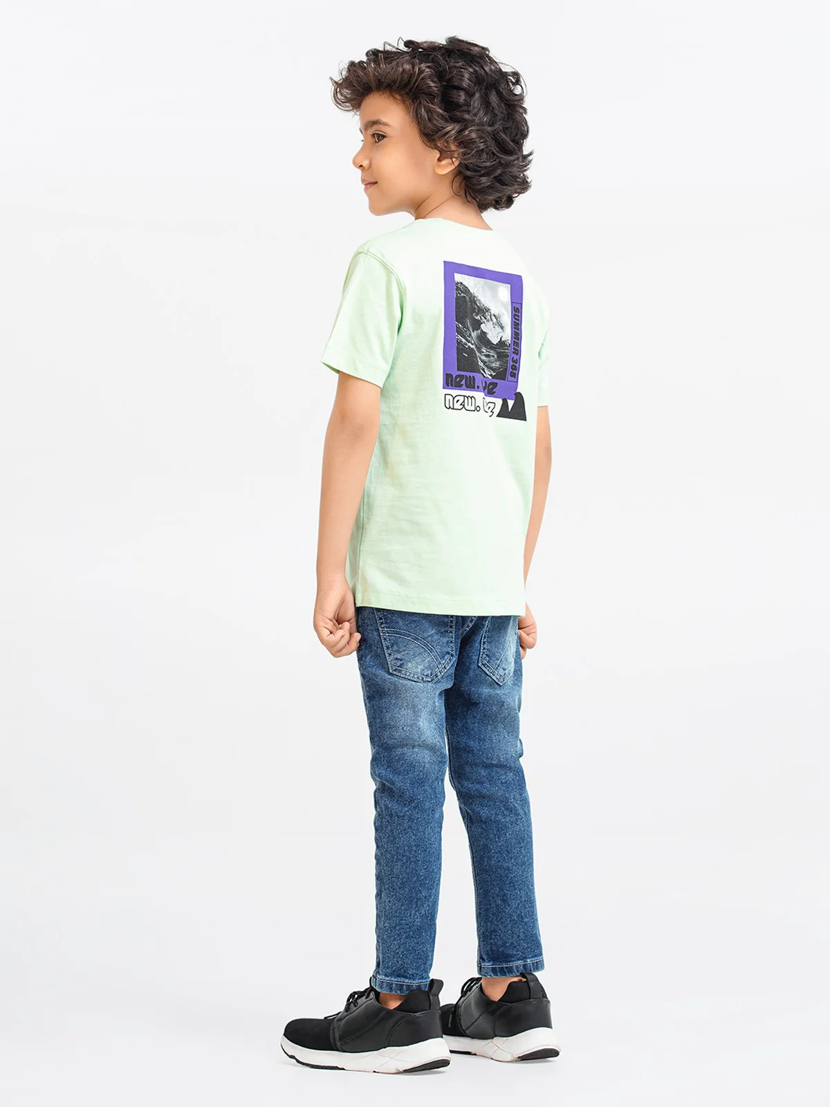 Boy's Light Green T-Shirt - EBTTS23-013 - Image 6
