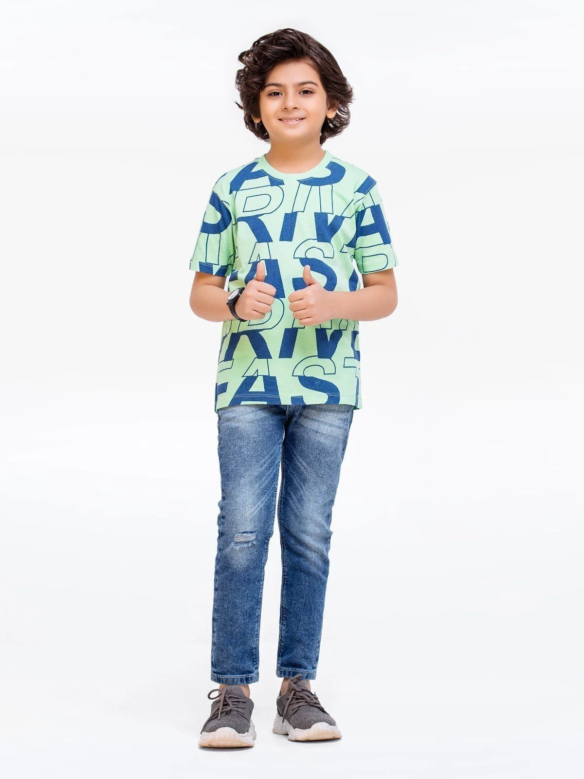 Boy's Light Green T-Shirt - EBTTS23-024 - Image 2