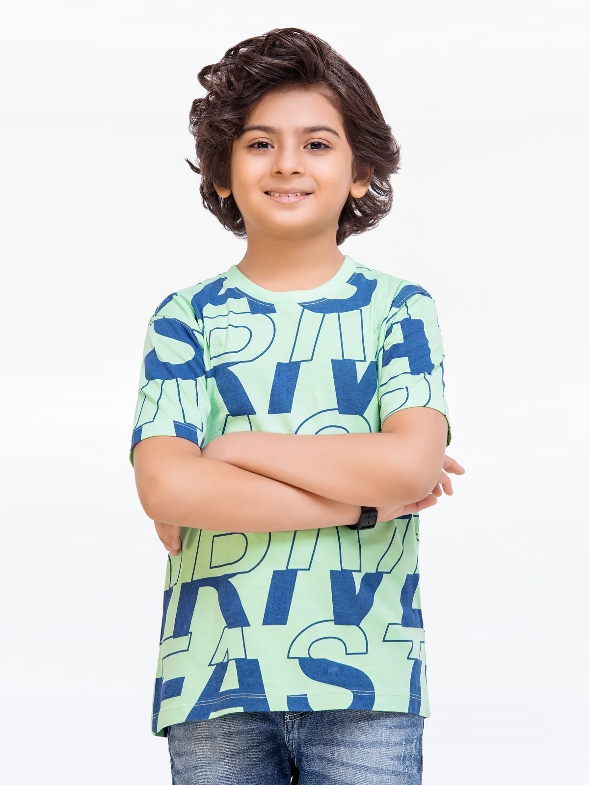 Boy's Light Green T-Shirt - EBTTS23-024 - Image 3