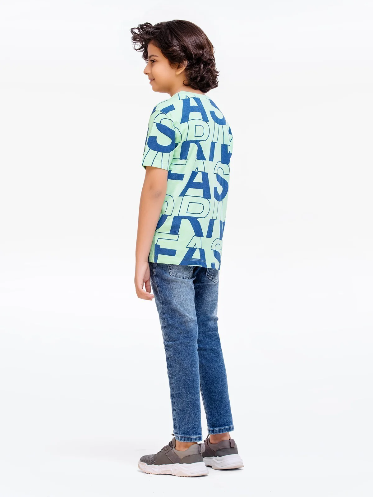 Boy's Light Green T-Shirt - EBTTS23-024 - Image 5