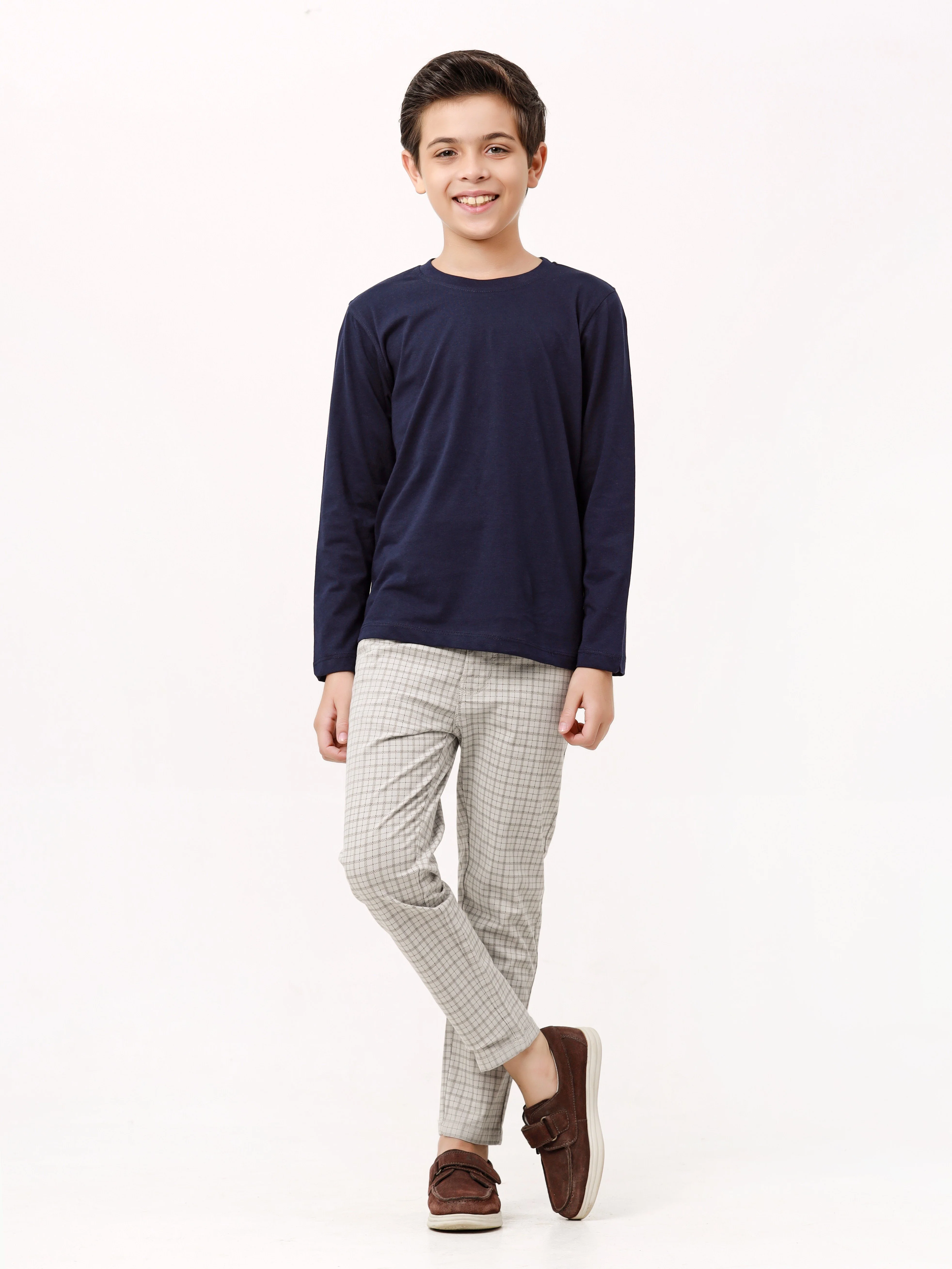 Boy's Light Grey Chino Pant - EBBCP23-003 - Image 2