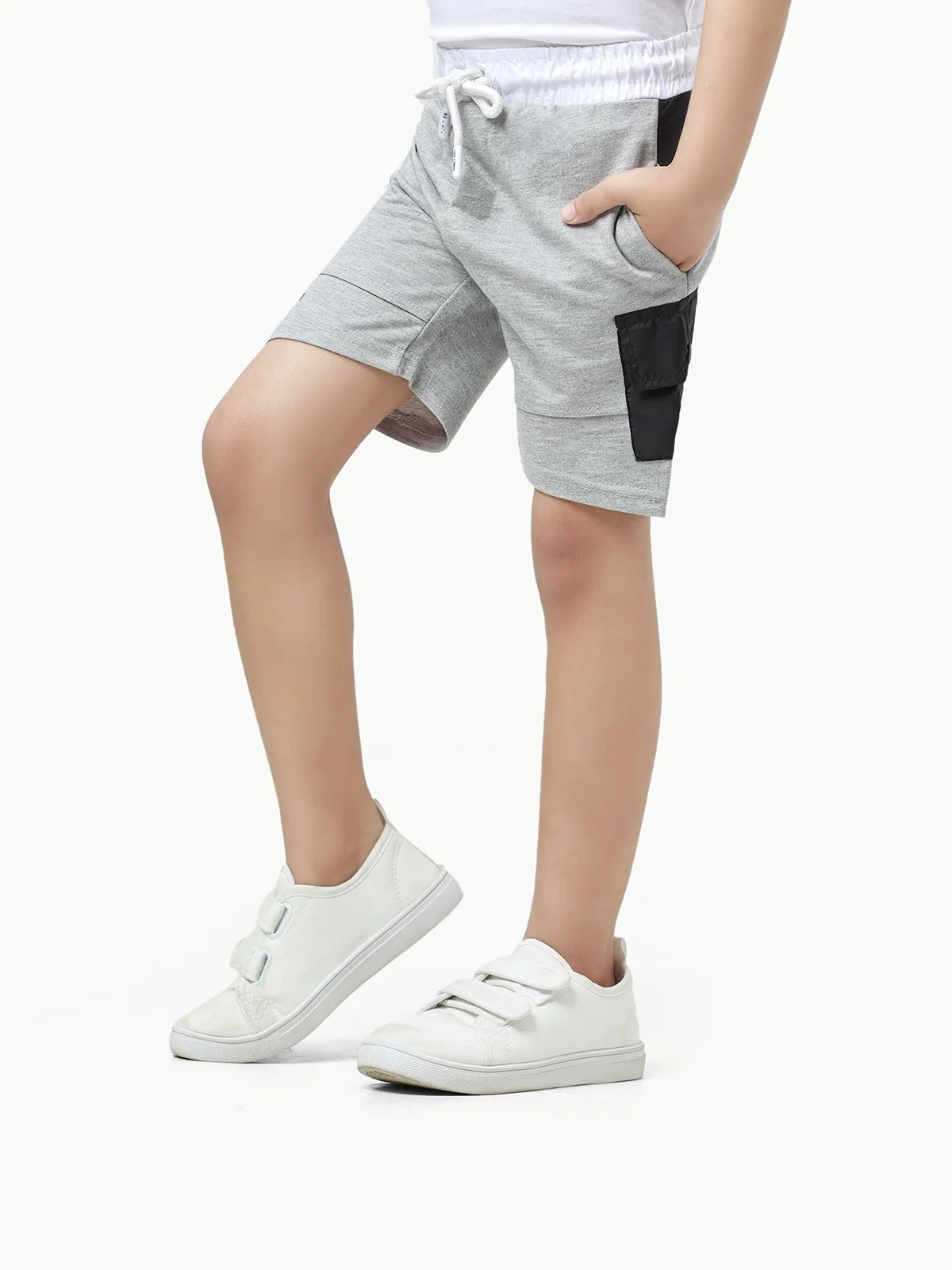 Boy's Light Grey Shorts - EBBSK23-019 - Image 2