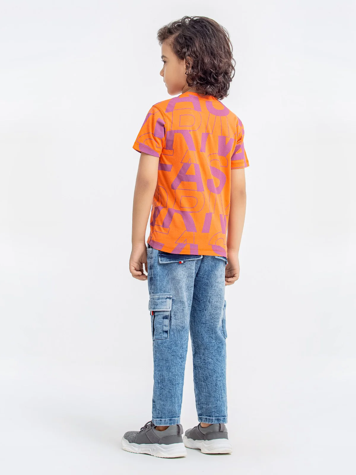 Boy's Light Orange T-Shirt - EBTTS23-023 - Image 6