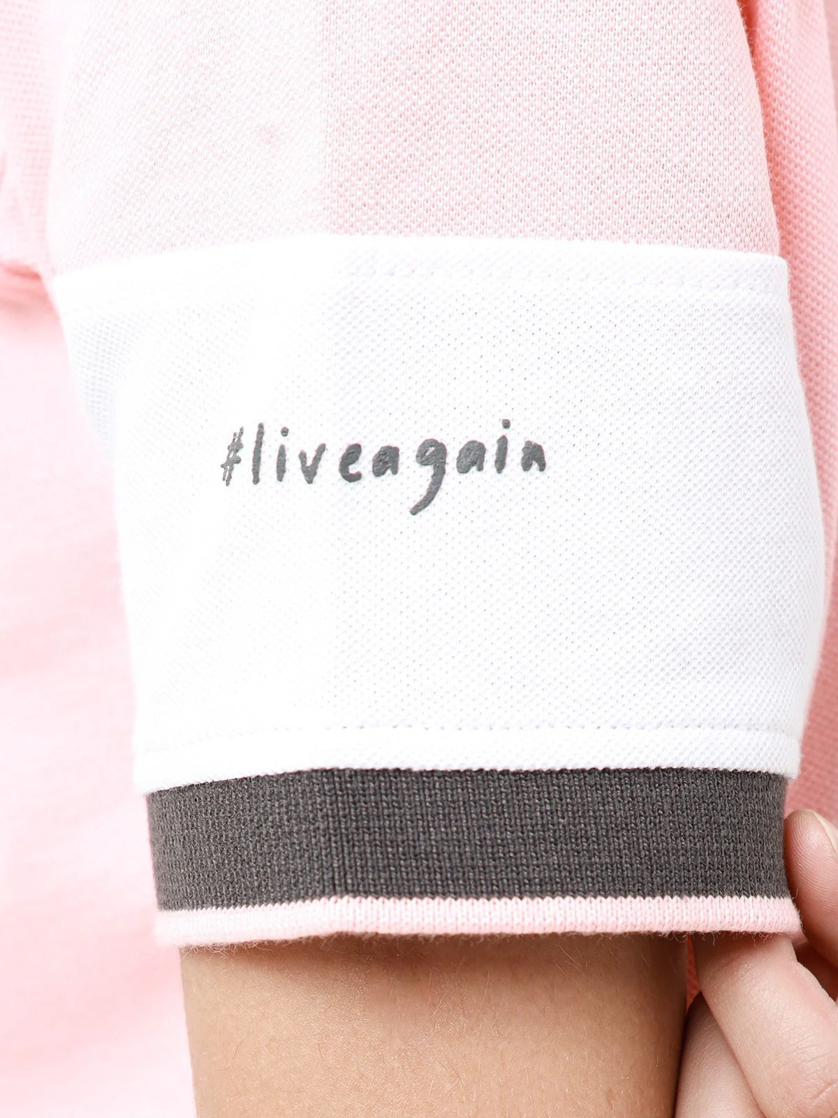 Boy's Light Pink Polo Shirt - EBTPS23-012 - Image 4