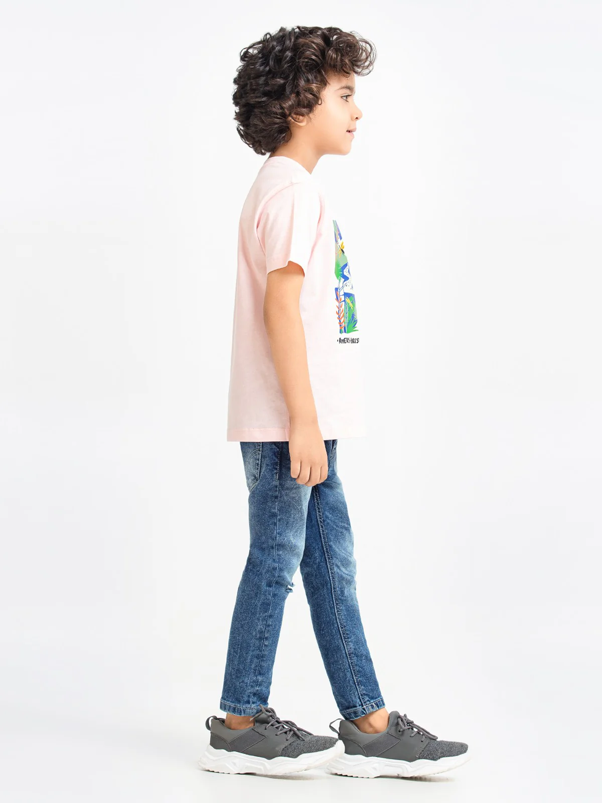 Boy's Light Pink T-Shirt - EBTTS23-004 - Image 3