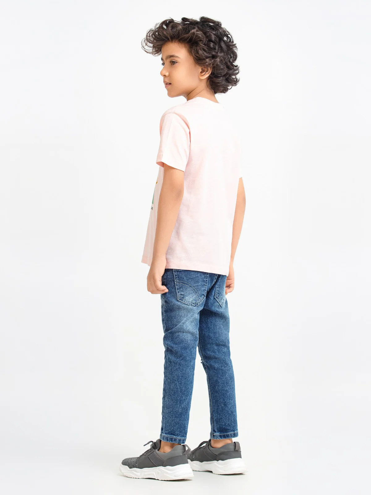 Boy's Light Pink T-Shirt - EBTTS23-004 - Image 6