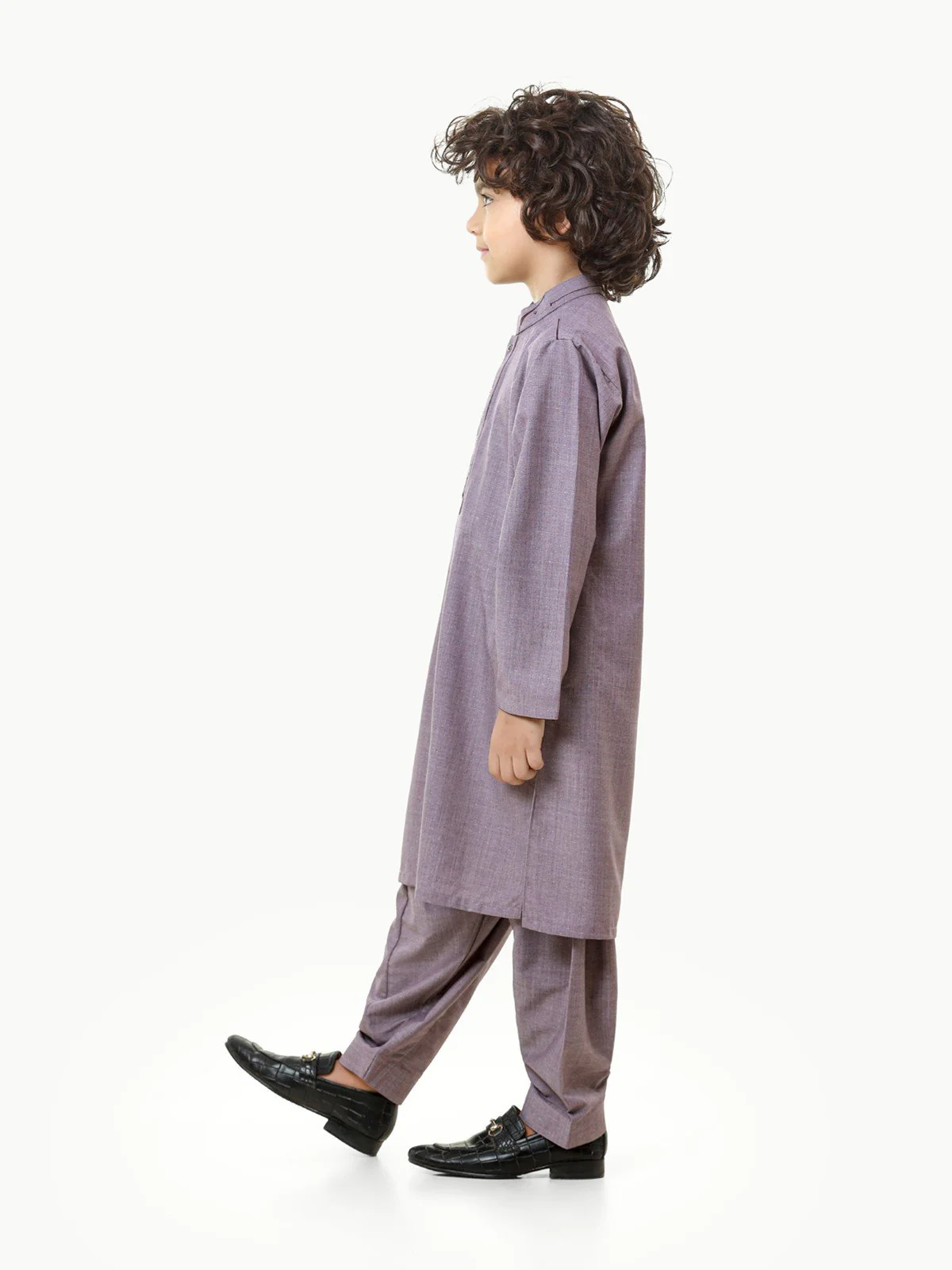 Boy's Light Purple Kurta Shalwar - EBTKS23-3817 - Image 3