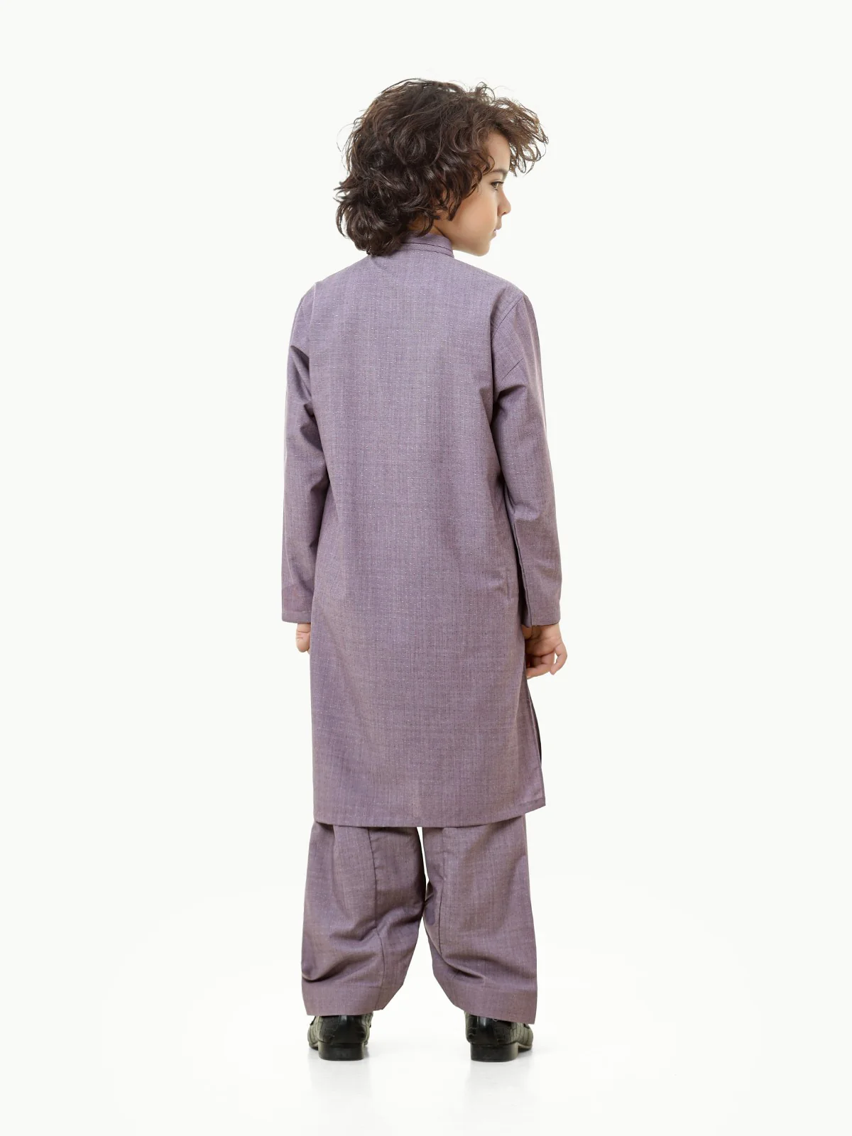 Boy's Light Purple Kurta Shalwar - EBTKS23-3817 - Image 6