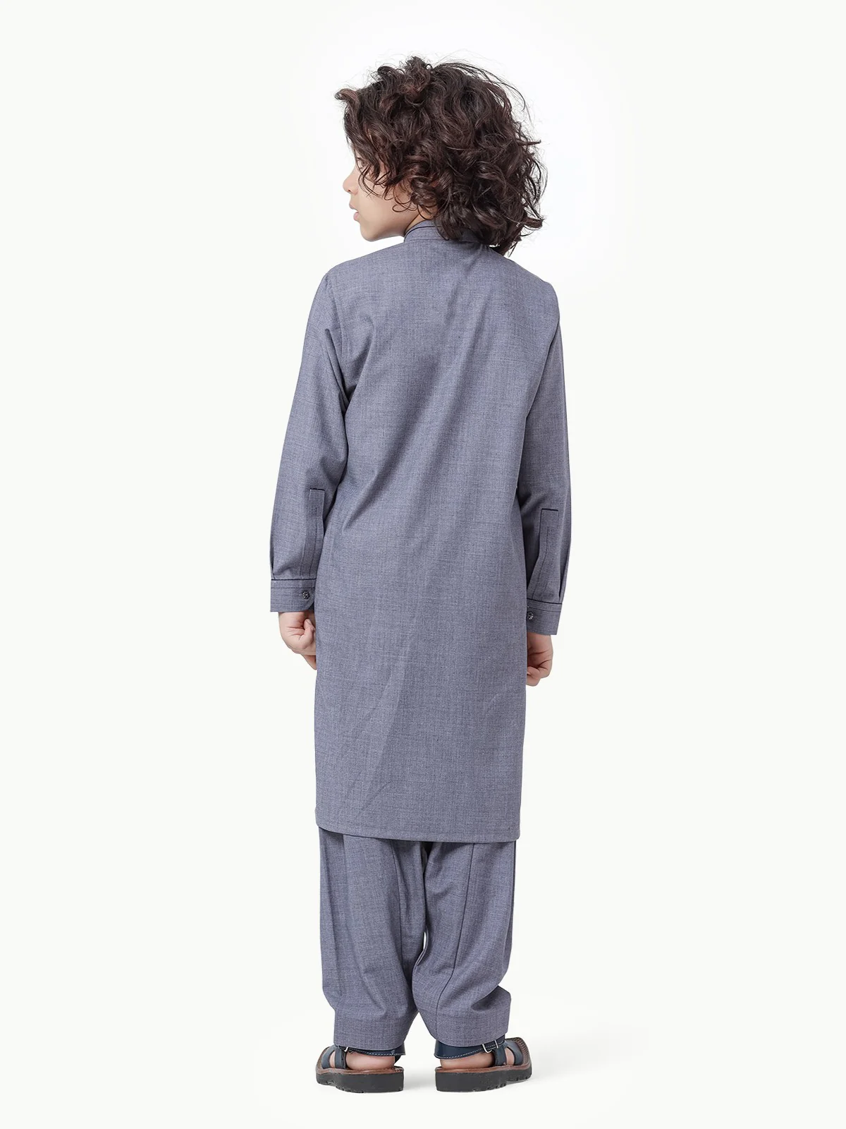 Boy's Light Purple Kurta Shalwar - EBTKS23-3853 - Image 4