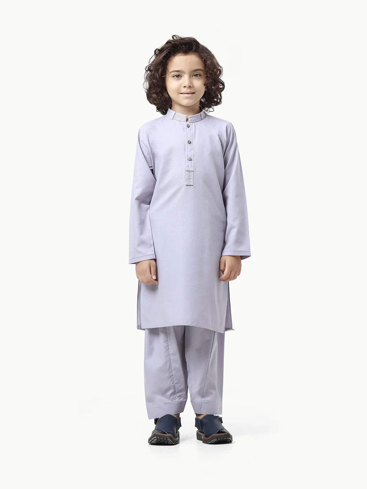 Boy's Light Purple Kurta Shalwar - EBTKS23-3876 - Image 4
