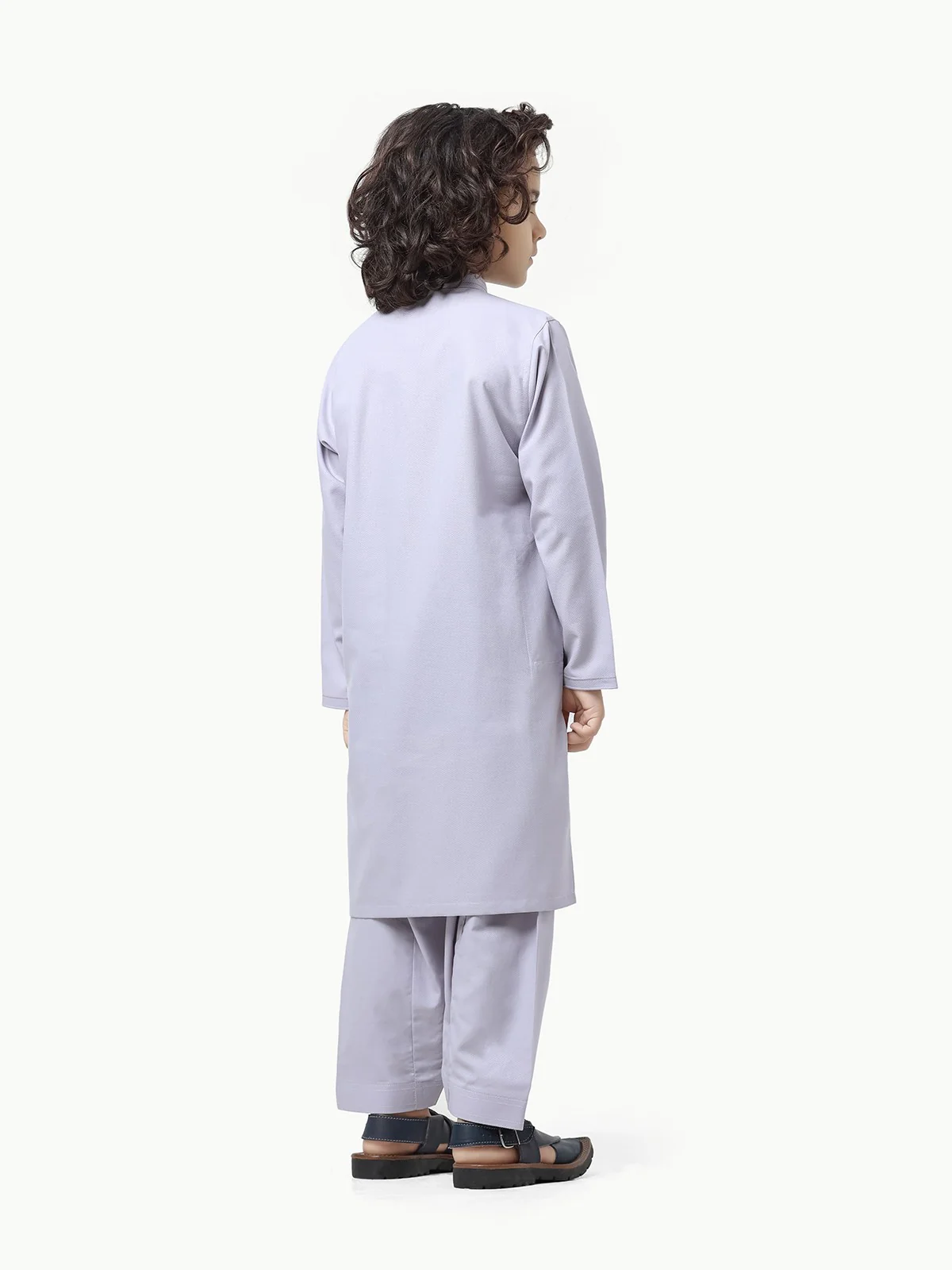 Boy's Light Purple Kurta Shalwar - EBTKS23-3876 - Image 6