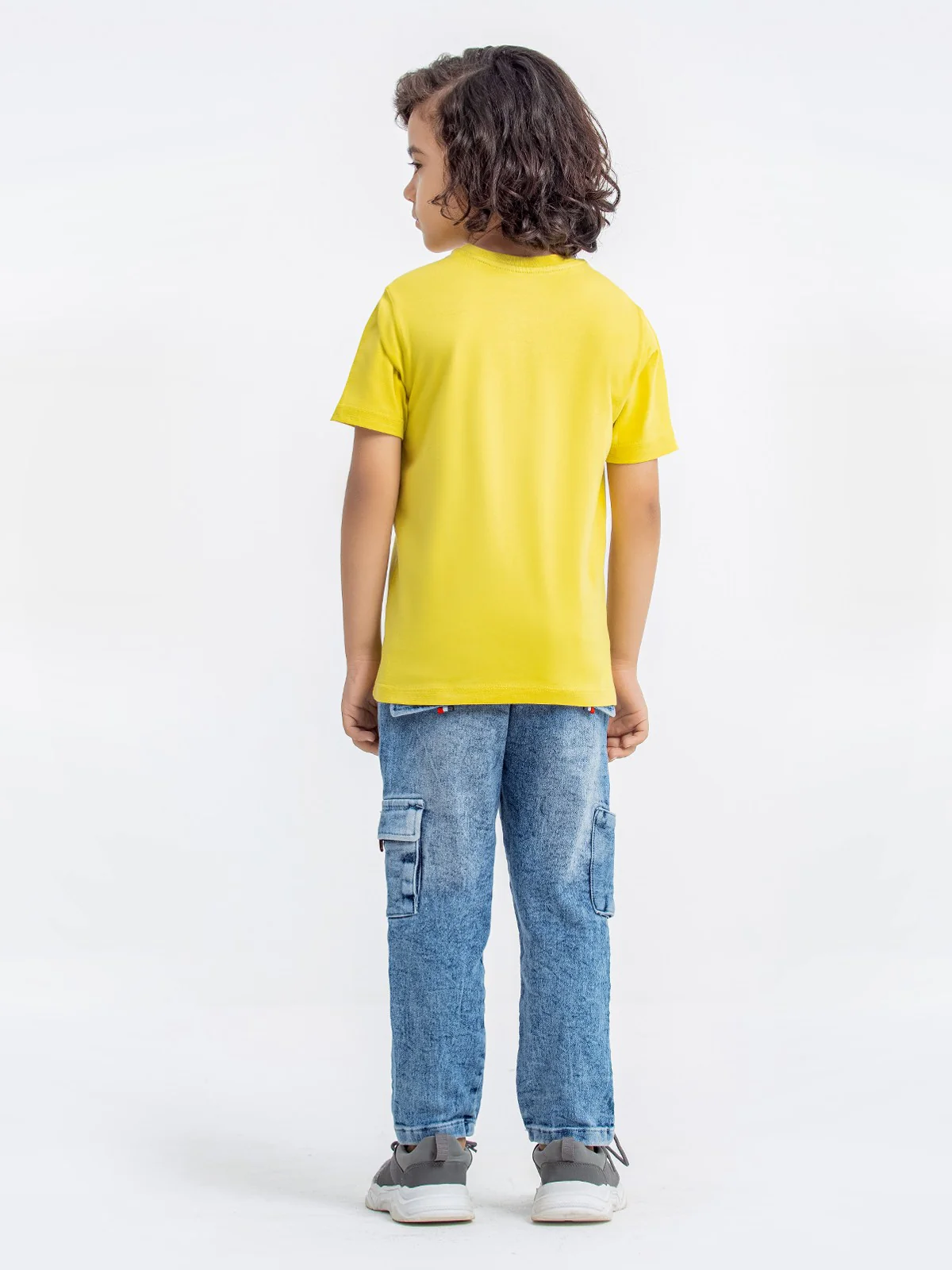 Boy's Lime Yellow T-Shirt - EBTTS23-025 - Image 6