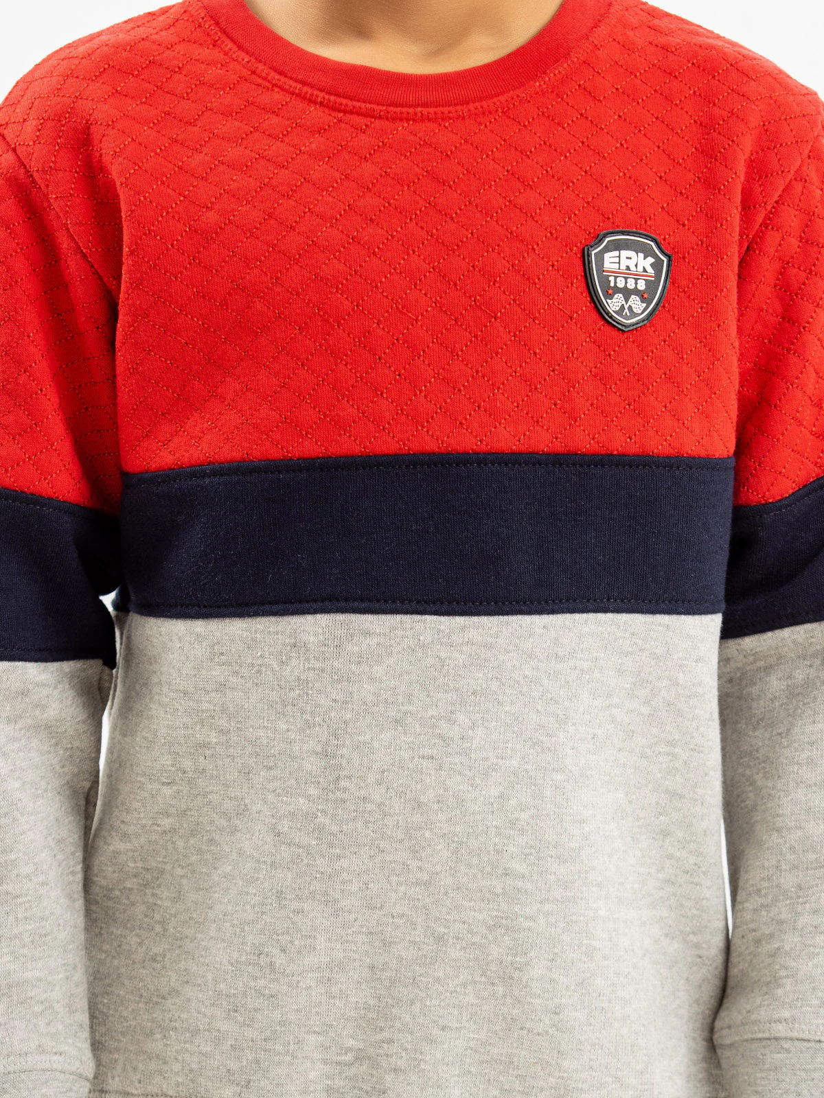 Boy's Maroon & Grey Sweatshirt - EBTSS23-010 - Image 4