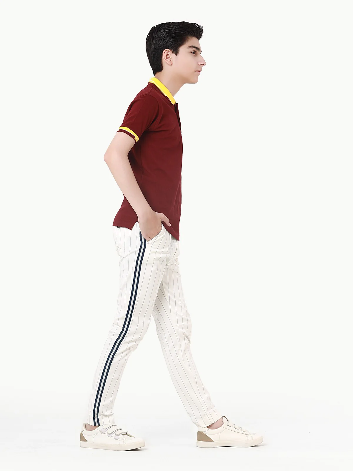 Boy's Maroon Polo Shirt - EBTPS22-018 - Image 4