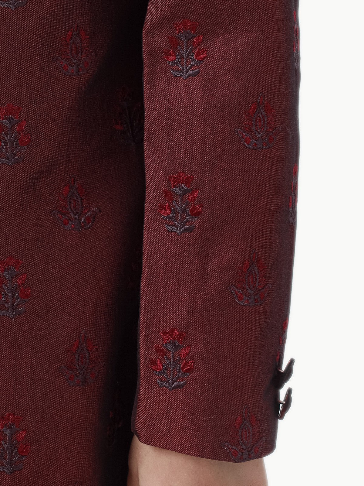 Boy's Maroon Sherwani - EBTS22-34010 - Image 5