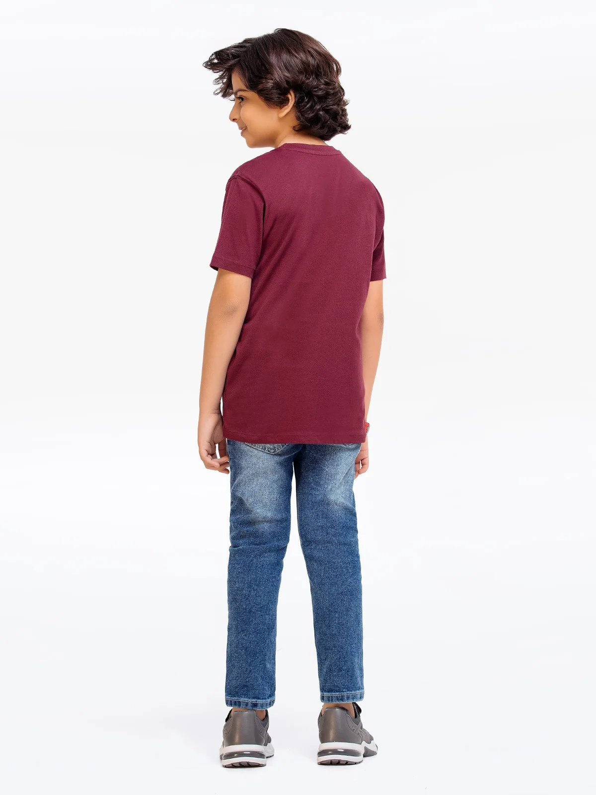 Boy's Maroon T-Shirt - EBTTS23-050 - Image 5