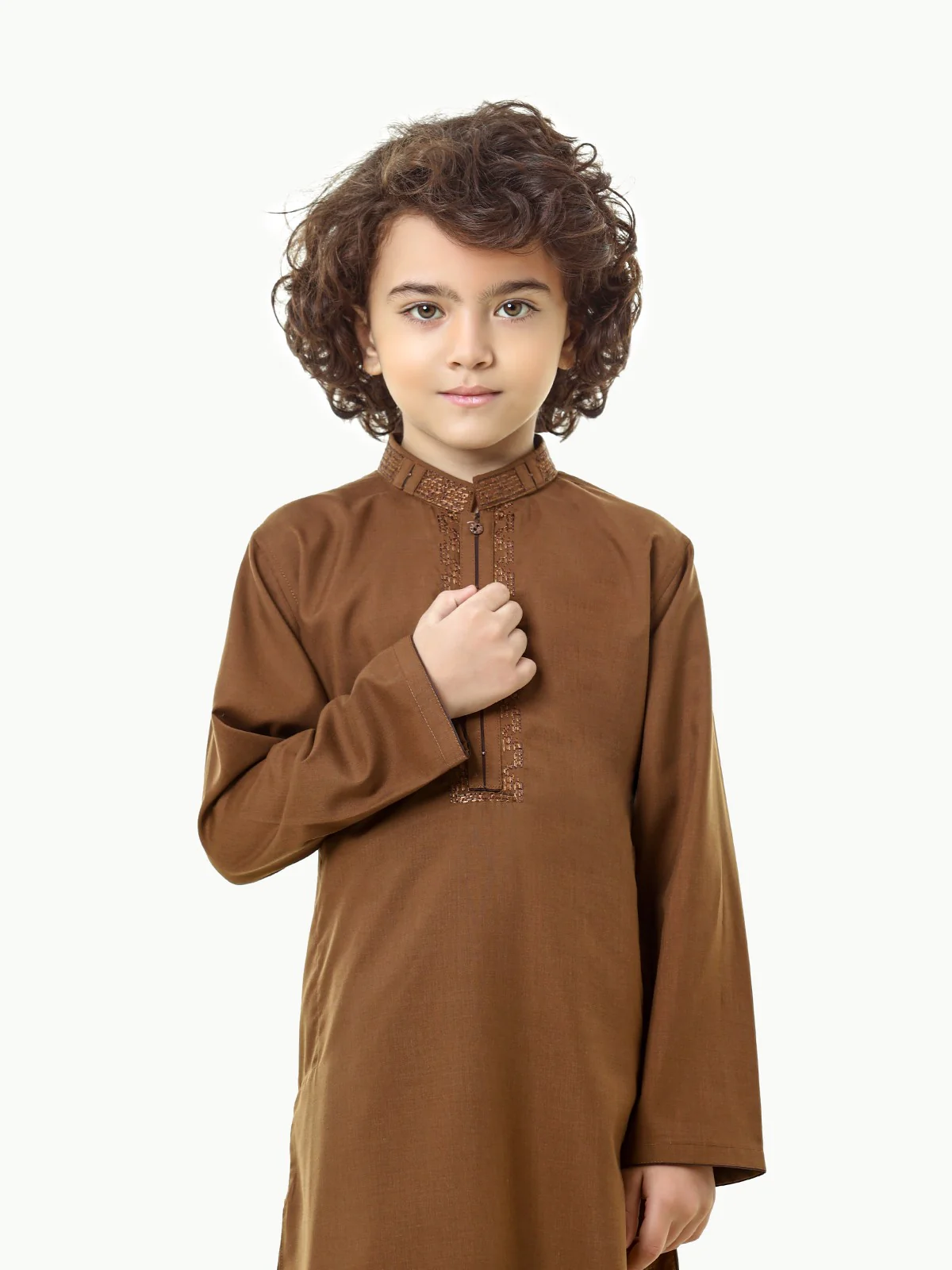 Boy's Mehndi Kurta Shalwar - EBTKS22S-3835 - Image 2
