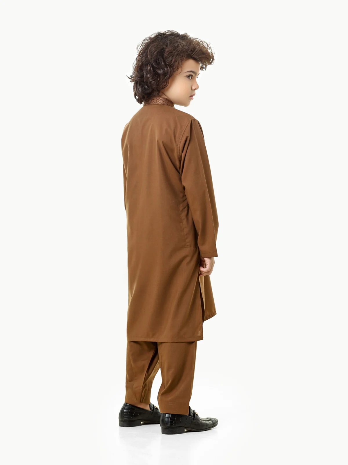 Boy's Mehndi Kurta Shalwar - EBTKS22S-3835 - Image 5
