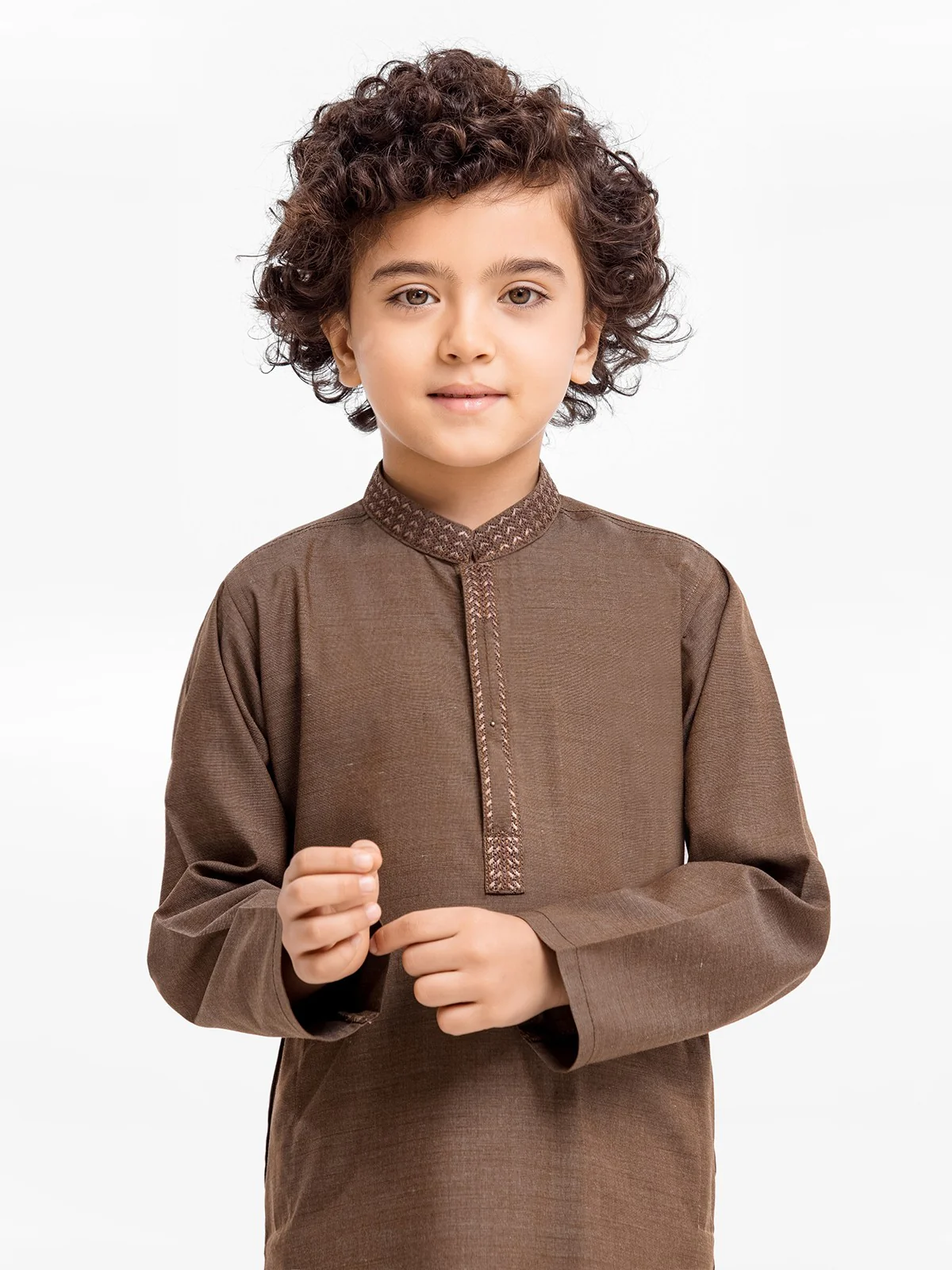 Boy's Mehndi Kurta Shalwar - EBTKS23-3890 - Image 3