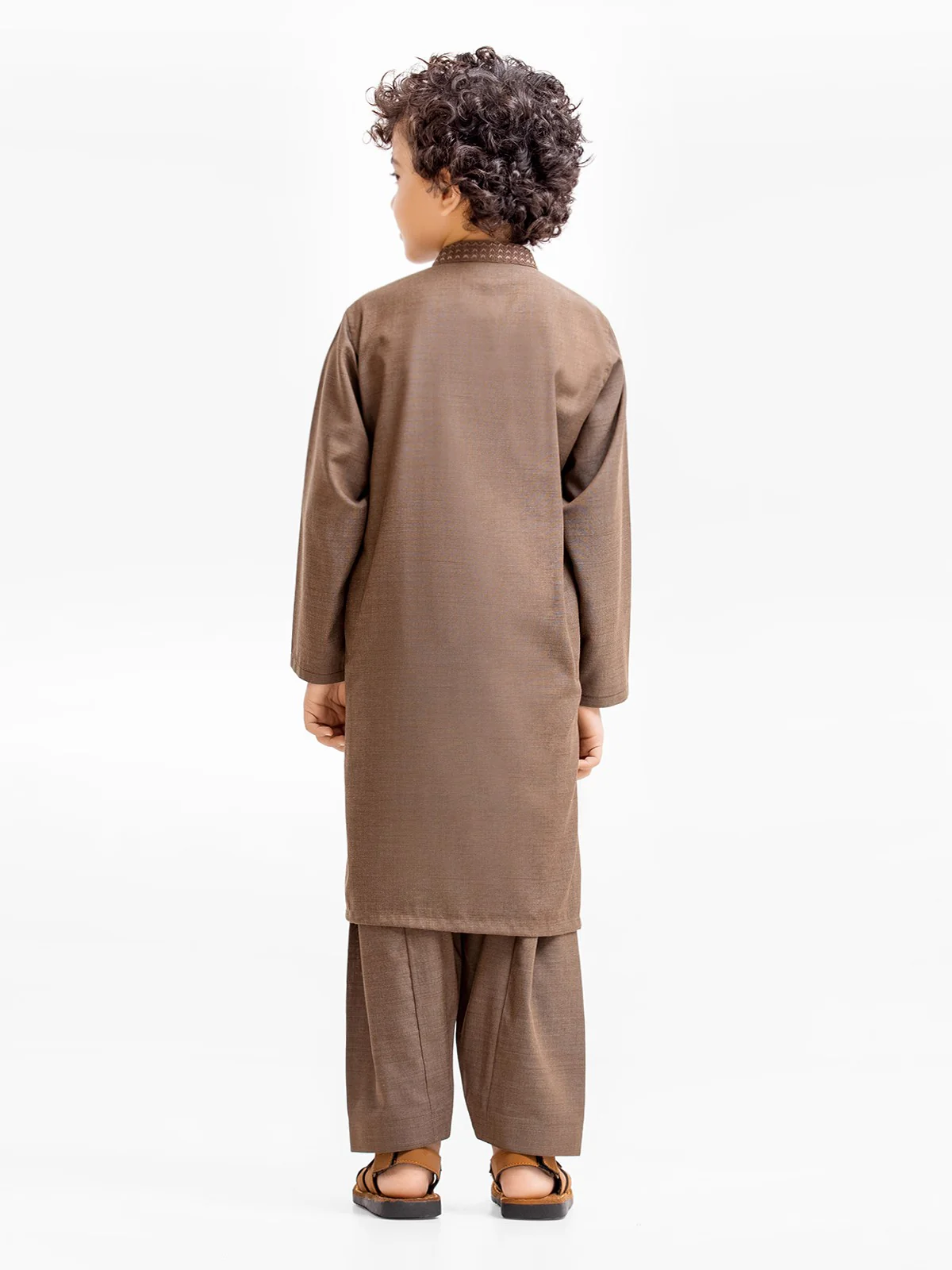 Boy's Mehndi Kurta Shalwar - EBTKS23-3890 - Image 6