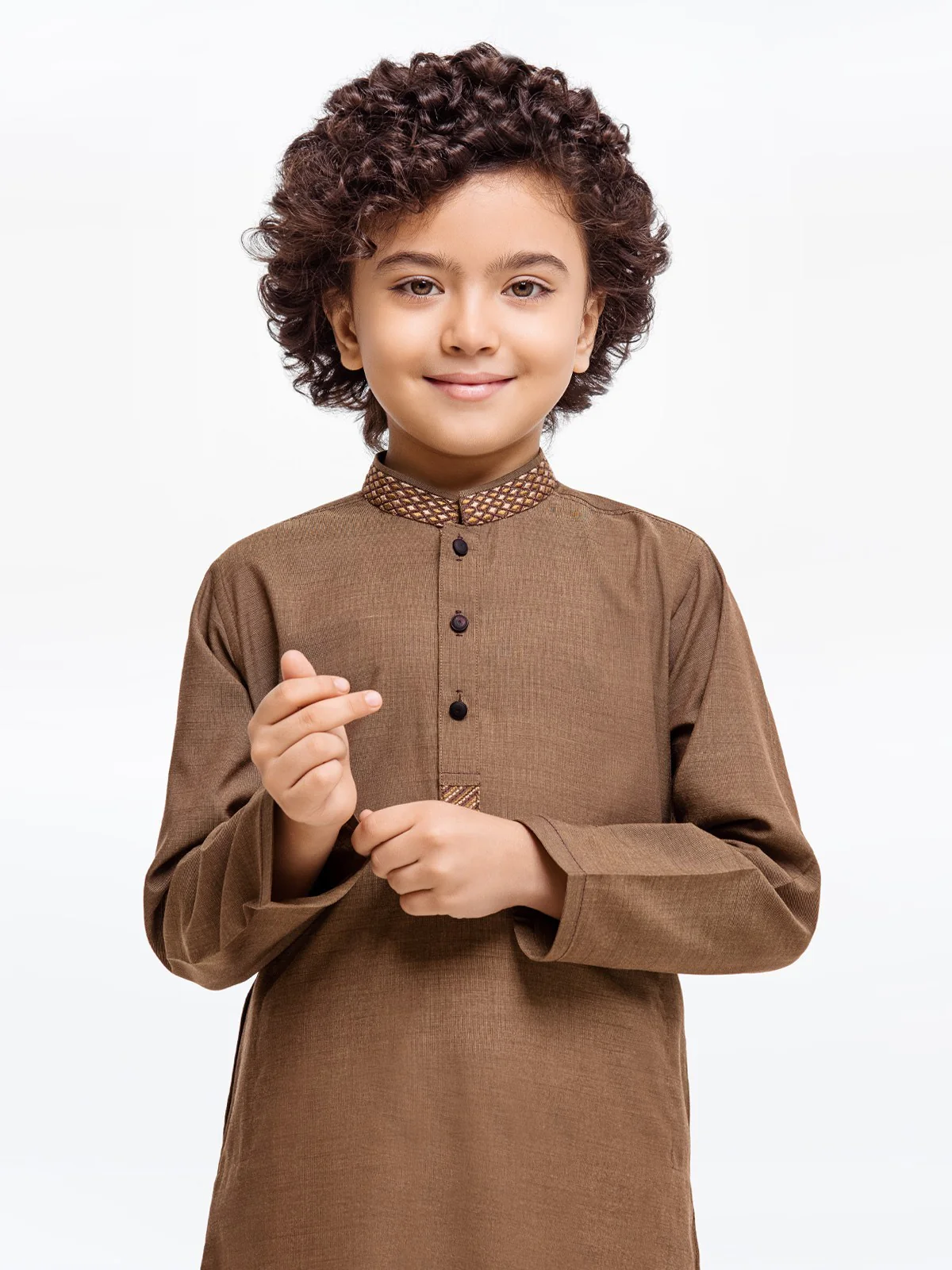 Boy's Mehndi Kurta Shalwar - EBTKS23-3895 - Image 2