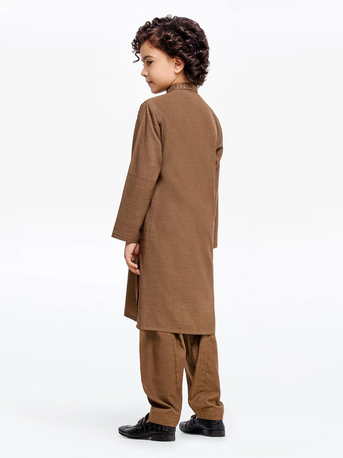 Boy's Mehndi Kurta Shalwar - EBTKS23-3895 - Image 5