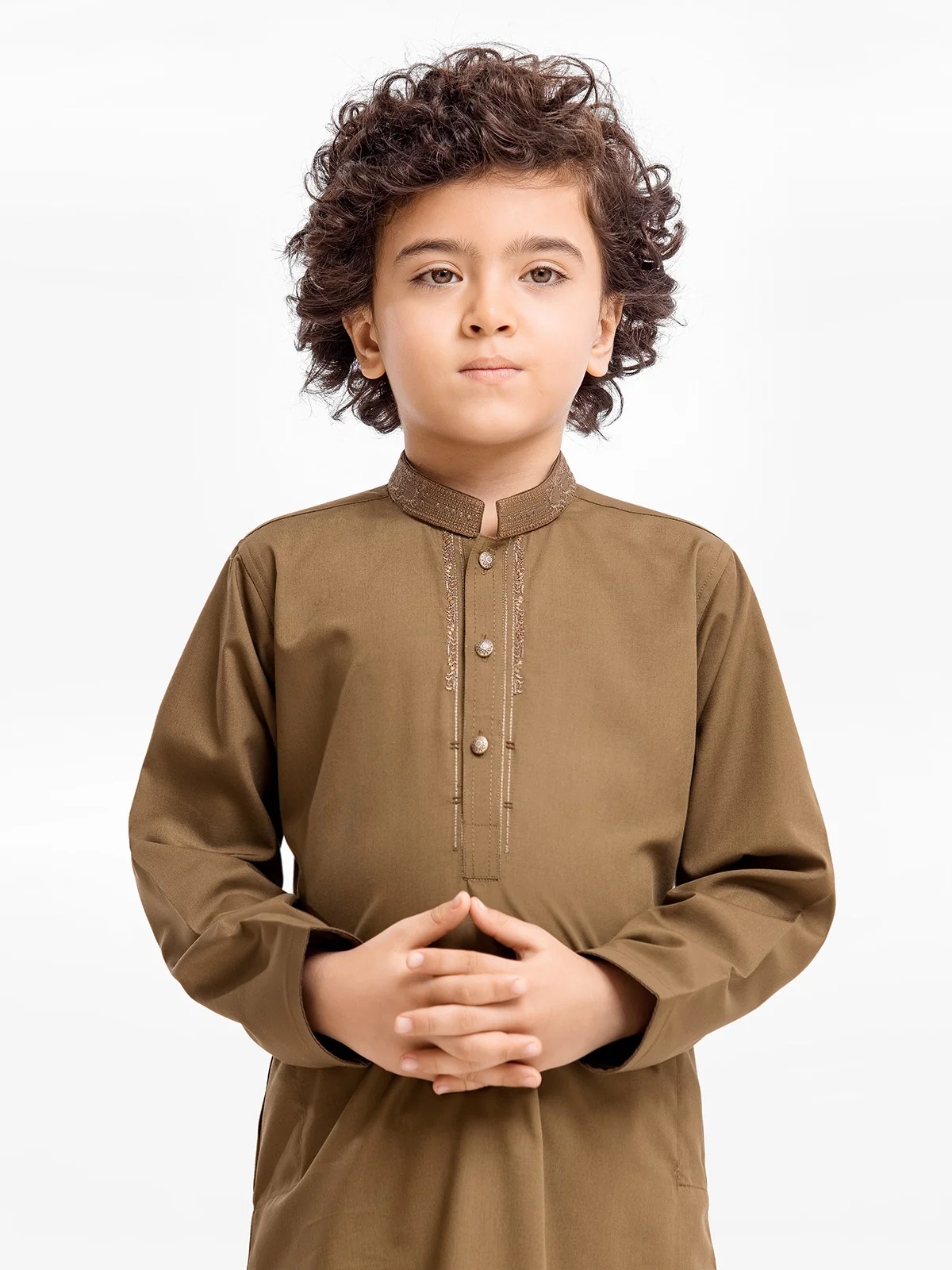 Boy's Mehndi Kurta Shalwar - EBTKS23-3898 - Image 3