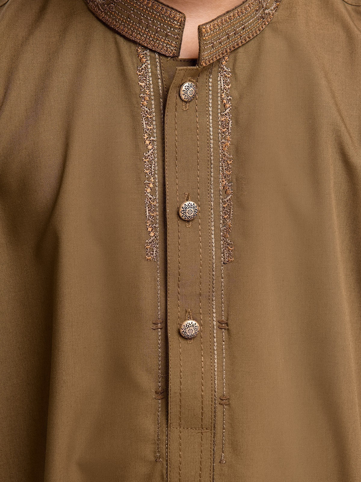 Boy's Mehndi Kurta Shalwar - EBTKS23-3898 - Image 5