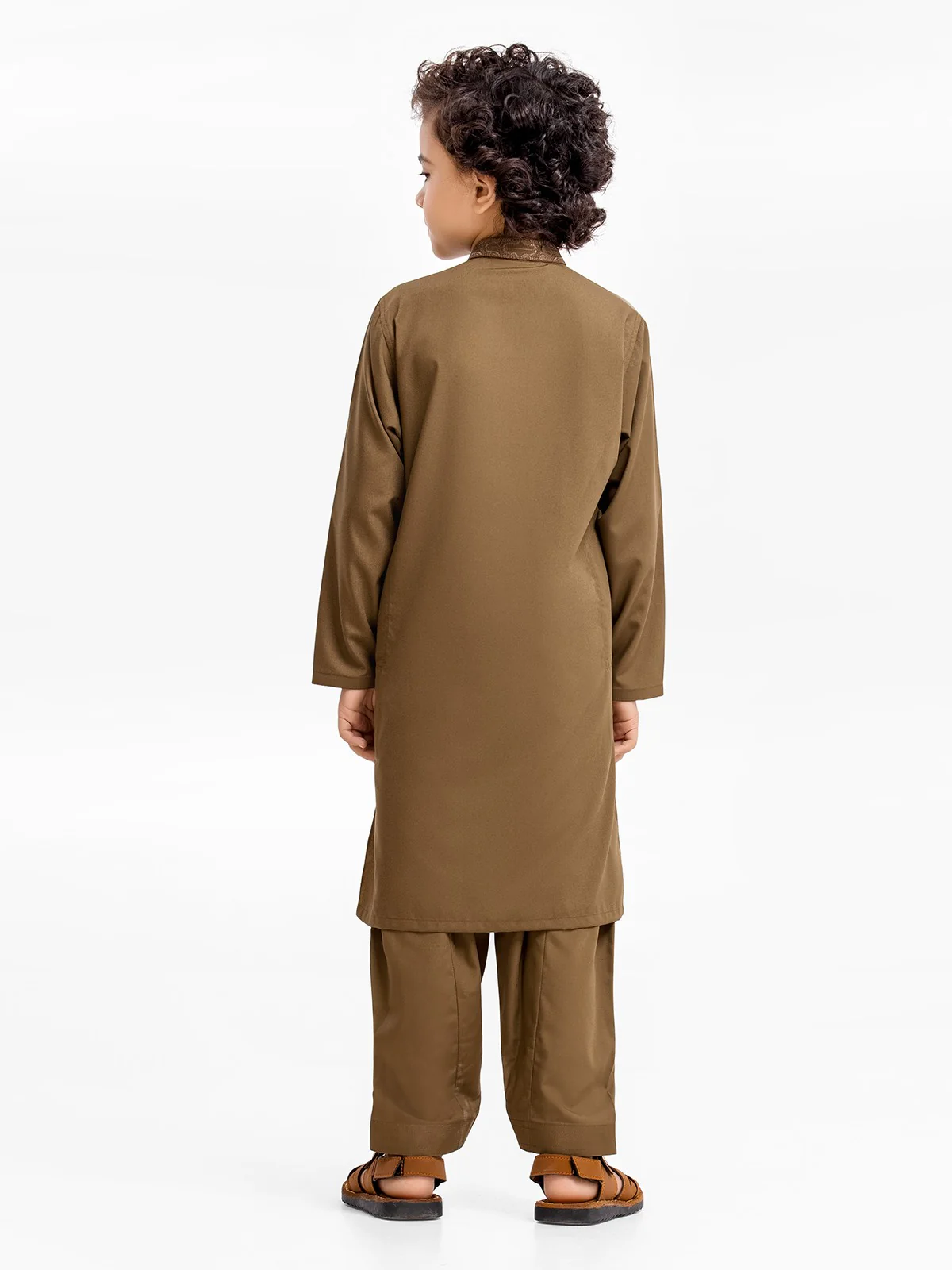 Boy's Mehndi Kurta Shalwar - EBTKS23-3898 - Image 6