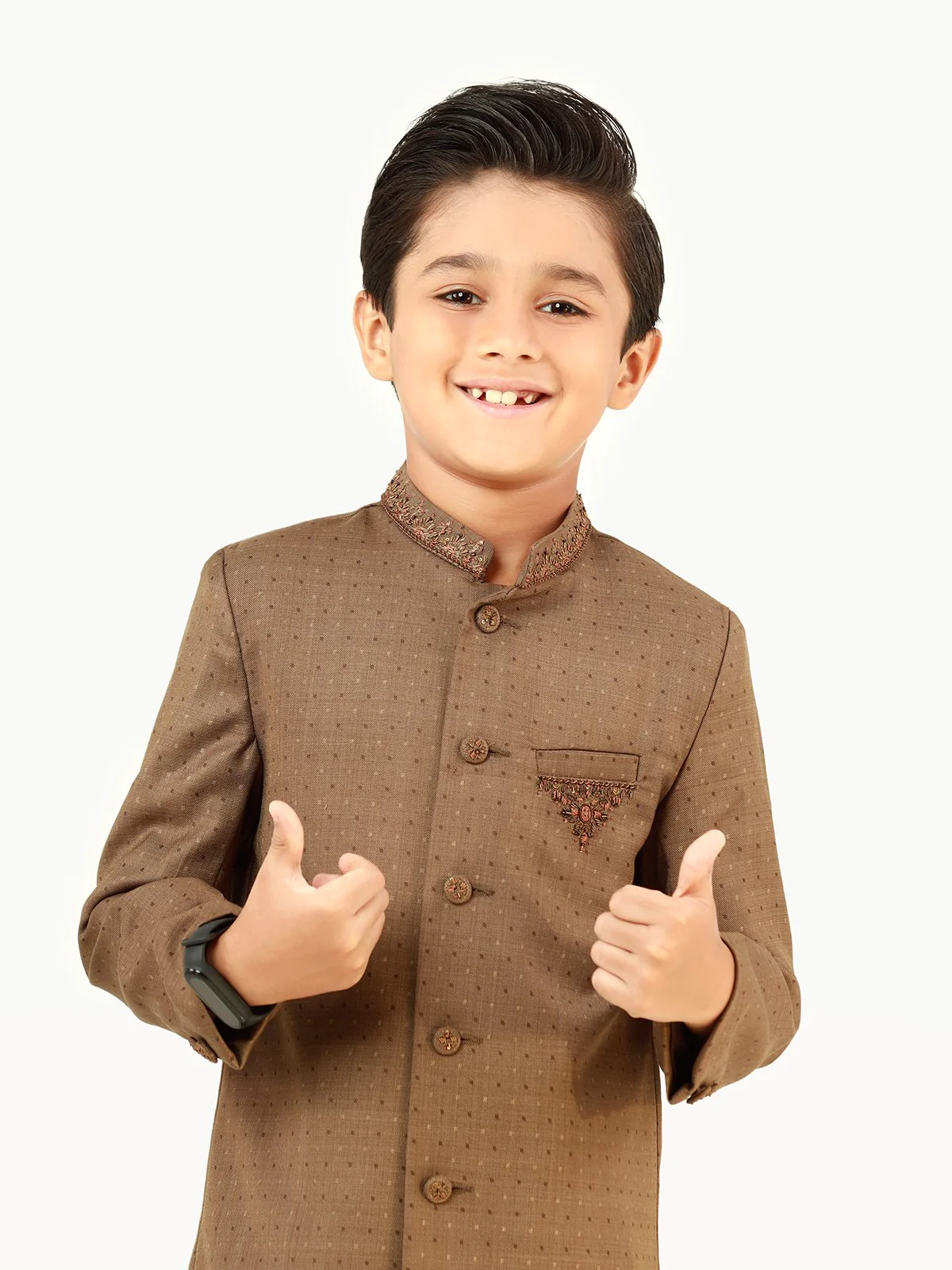 Boy's Mehndi Sherwani - EBTS22-34015 - Image 2
