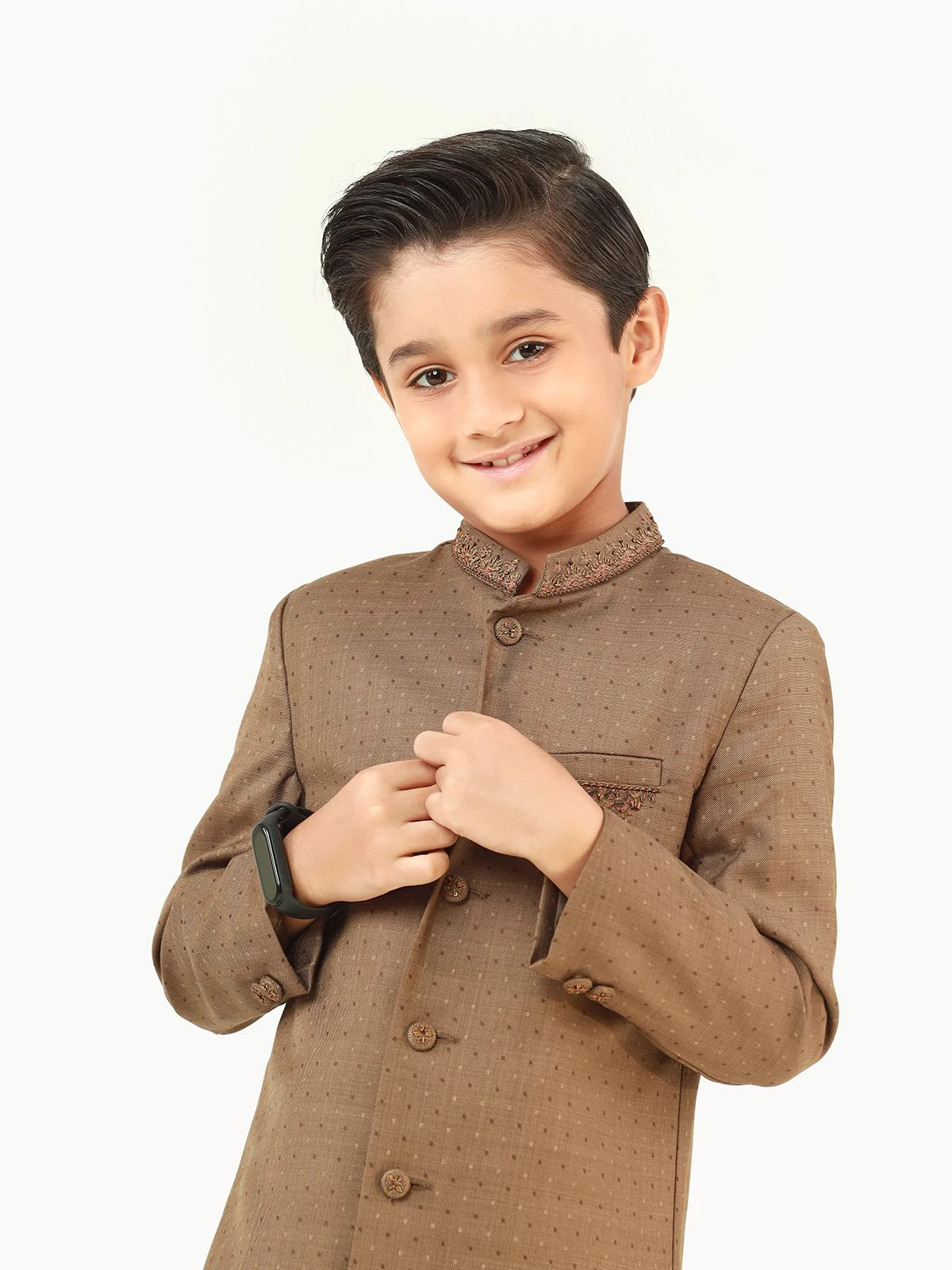 Boy's Mehndi Sherwani - EBTS22-34015 - Image 4