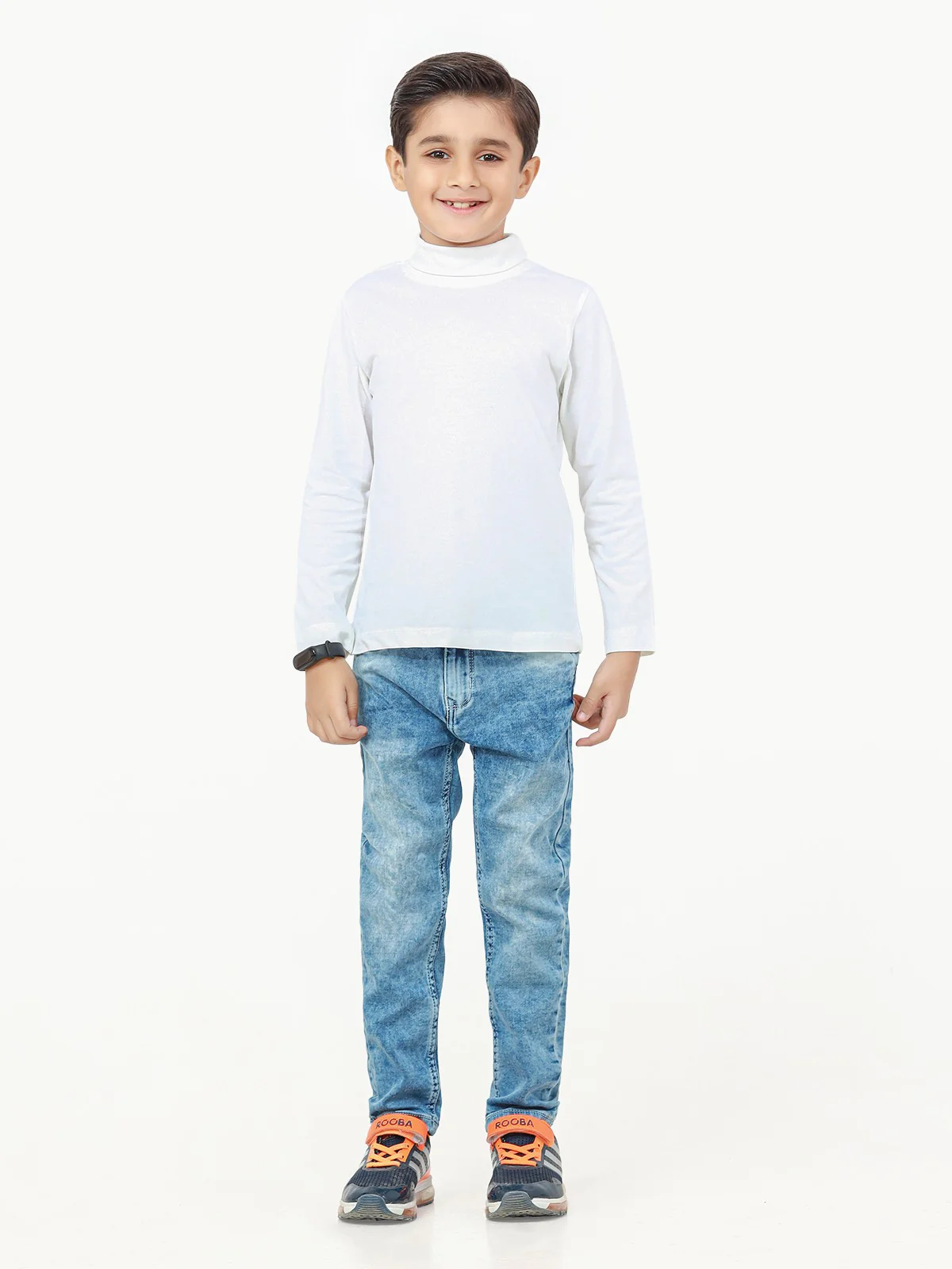 Boy's Mid Blue Denim Pant - EBBDP22-023 - Image 2