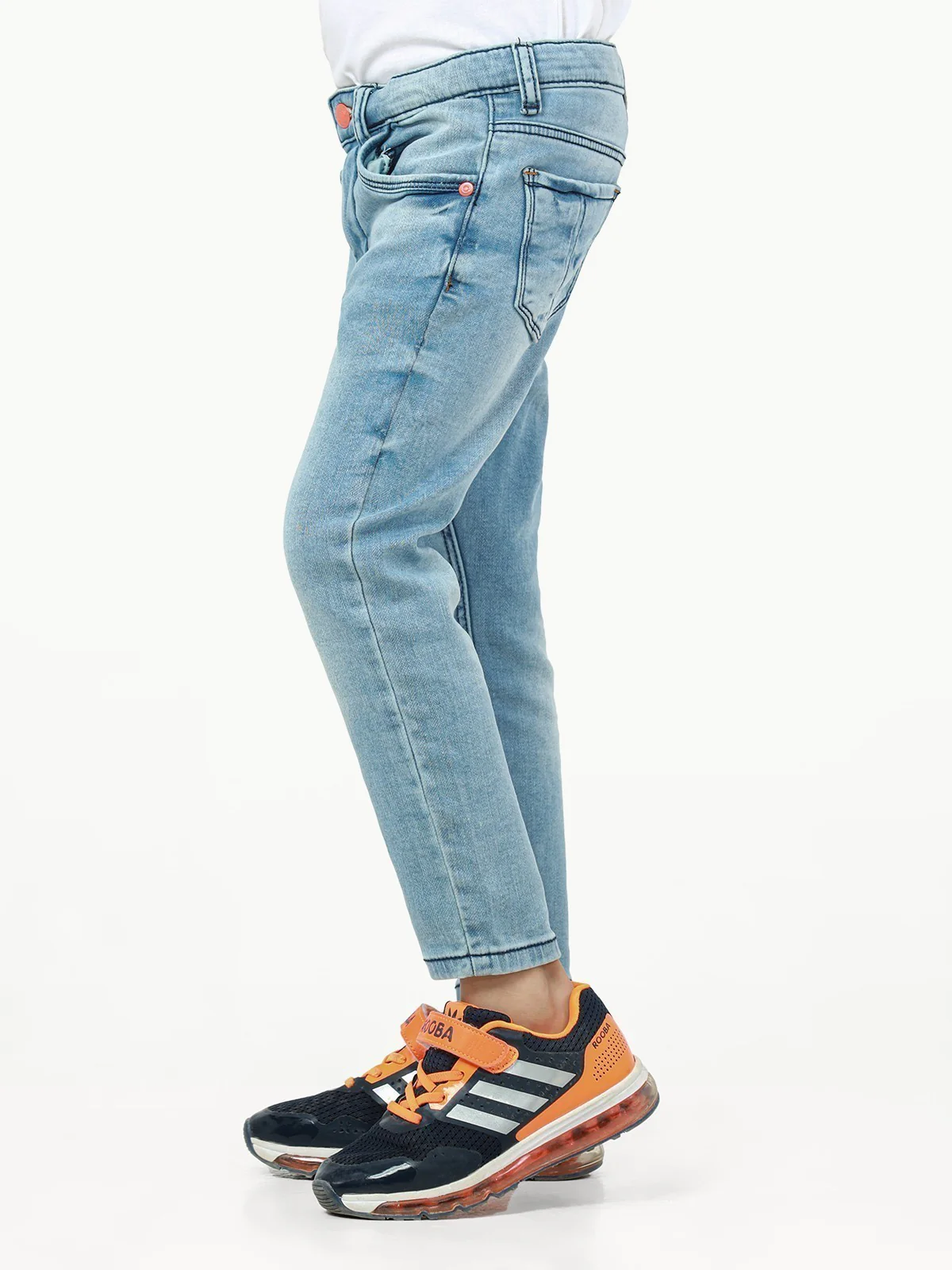 Boy's Mid Blue Denim Pant - EBBDP22-024 - Image 3