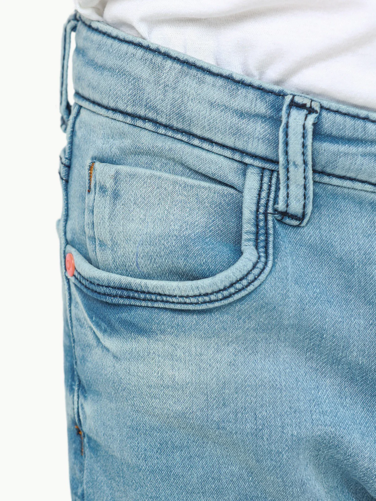 Boy's Mid Blue Denim Pant - EBBDP22-024 - Image 4