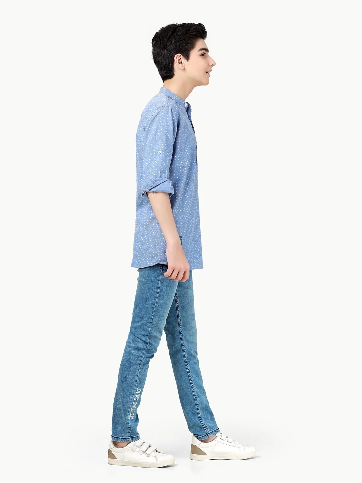 Boy's Mid Blue Shirt - EBTS23-27458 - Image 3