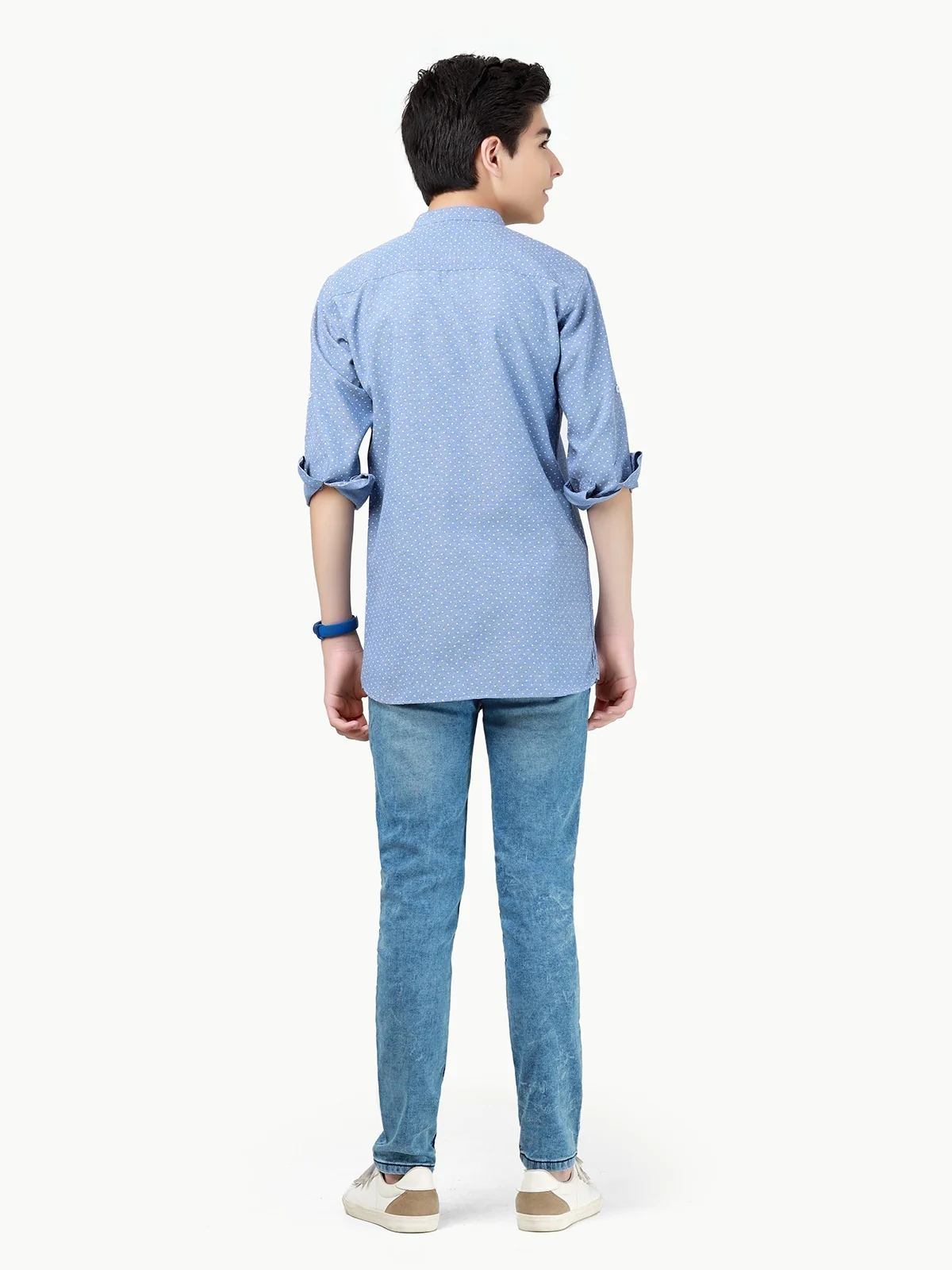Boy's Mid Blue Shirt - EBTS23-27458 - Image 5