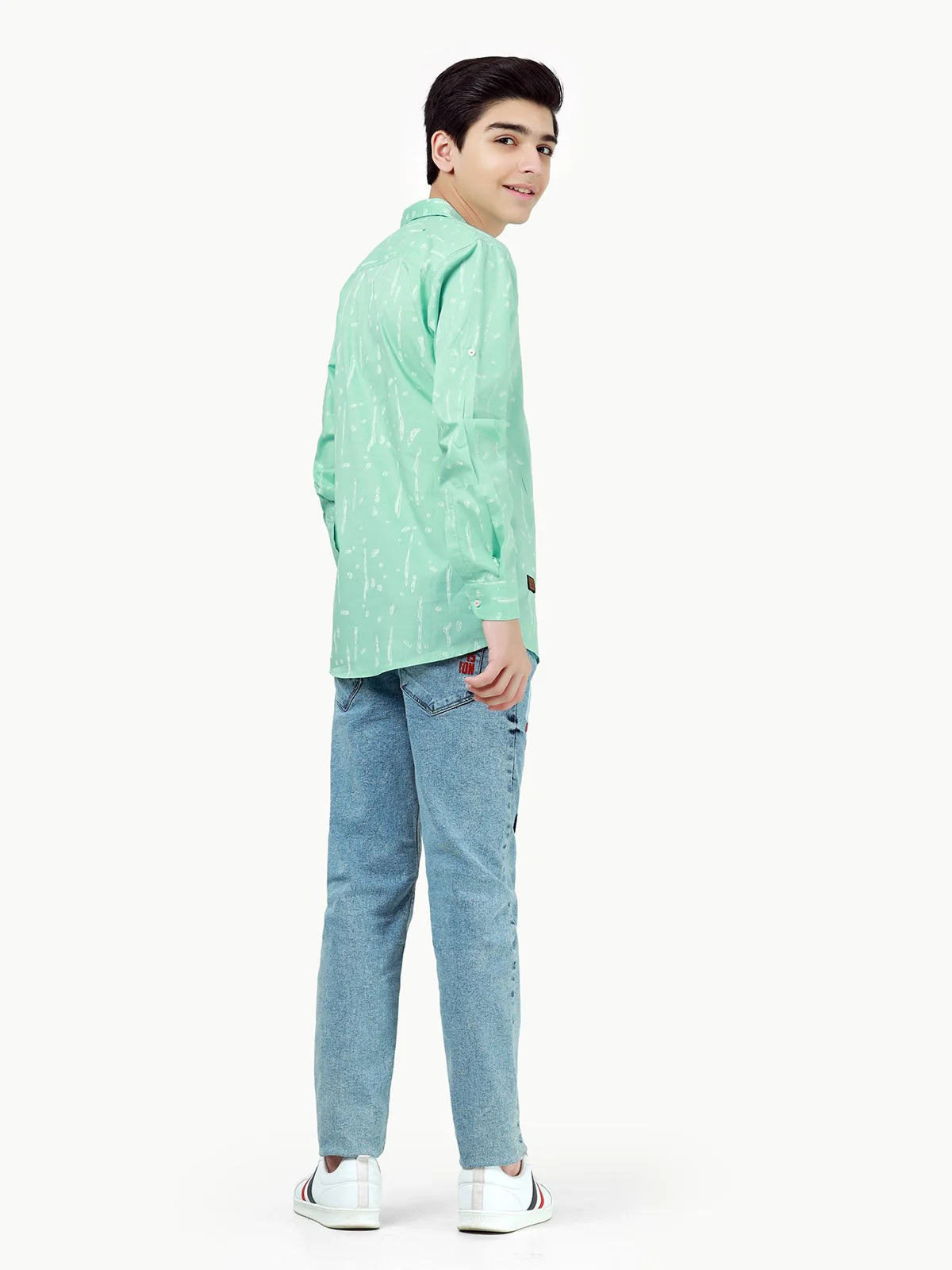 Boy's Mint Green Shirt - EBTS23-27429 - Image 6