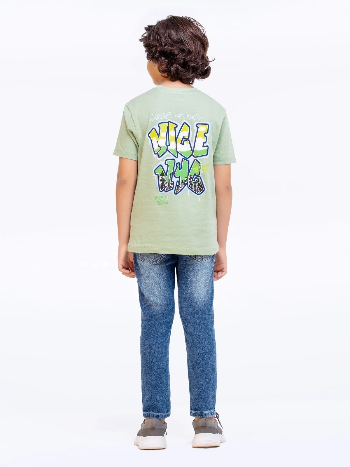 Boy's Mint Green T-Shirt - EBTTS23-008 - Image 5