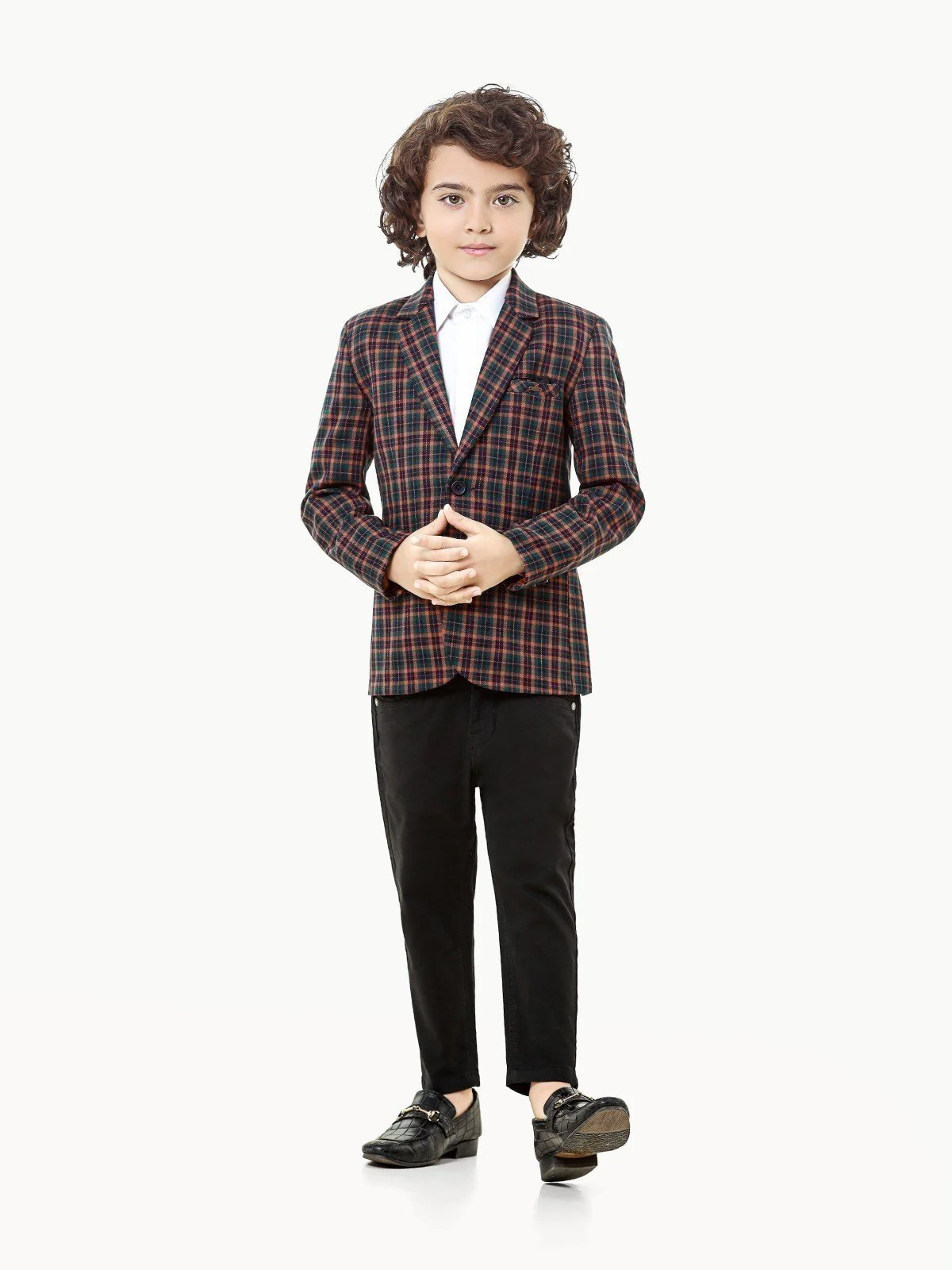 Boy's Multi & Green Blazer - EBTB22-4460 - Image 2