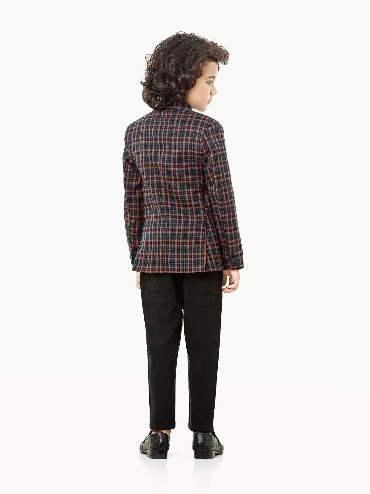 Boy's Multi & Green Blazer - EBTB22-4460 - Image 4