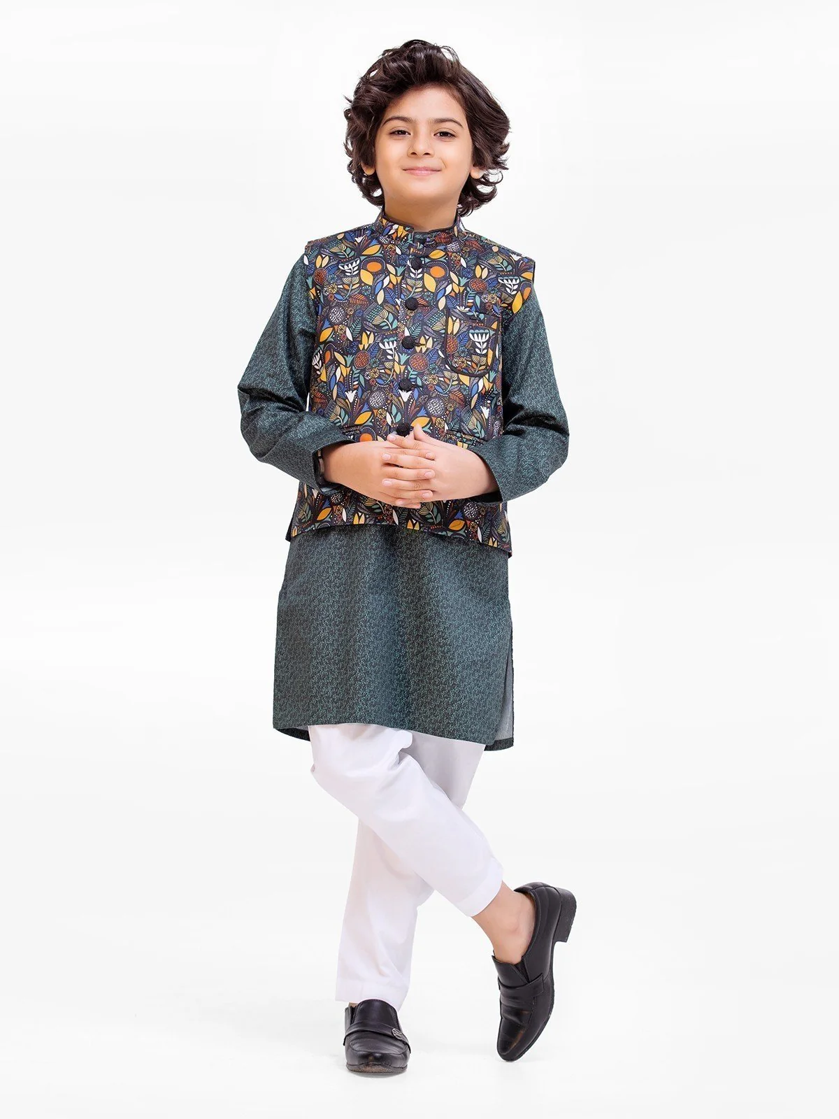 Boy's Multi Waist Coat Suit - EBTWCS23-25181 - Image 2