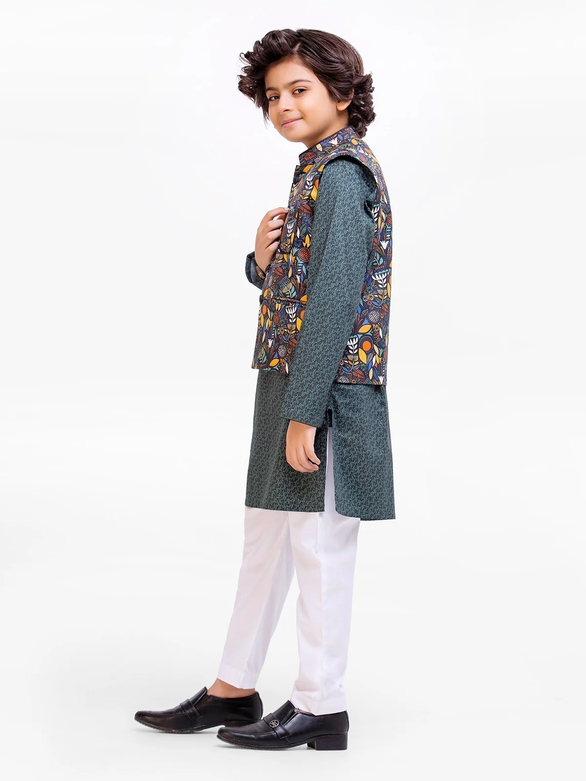 Boy's Multi Waist Coat Suit - EBTWCS23-25181 - Image 3