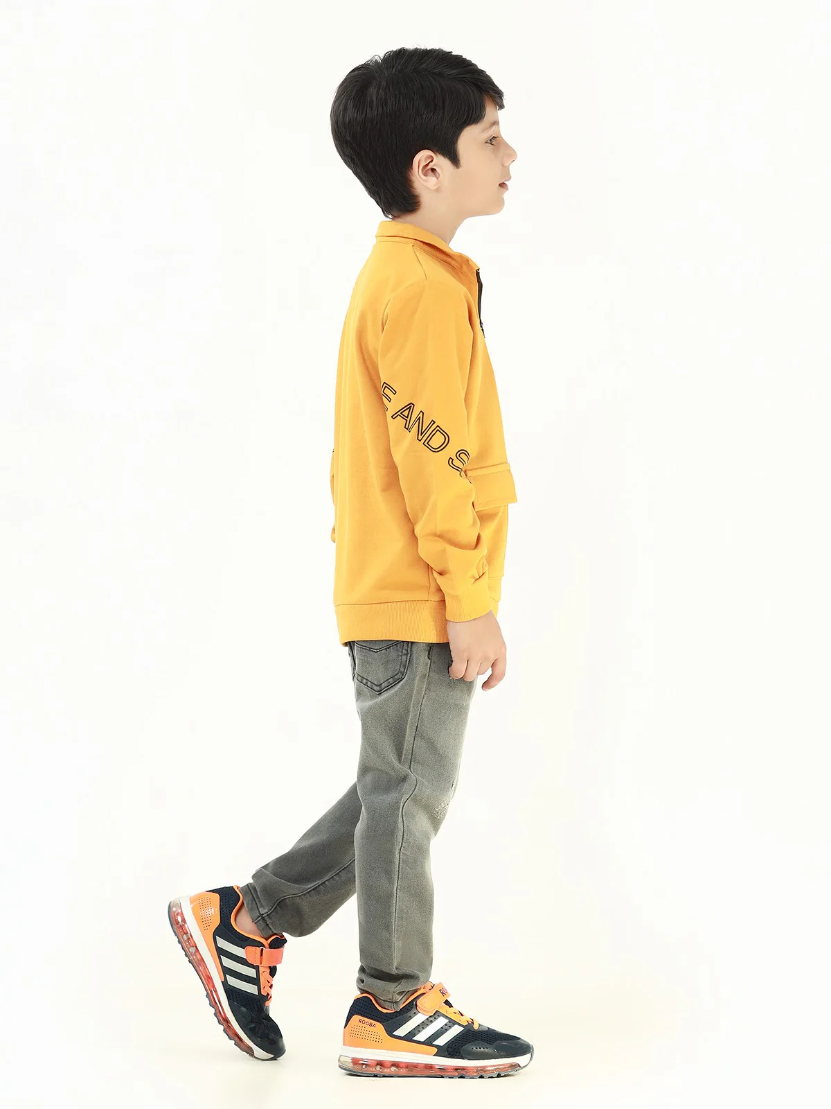 Boy's Mustard Sweatshirt - EBTSS21-006 - Image 2
