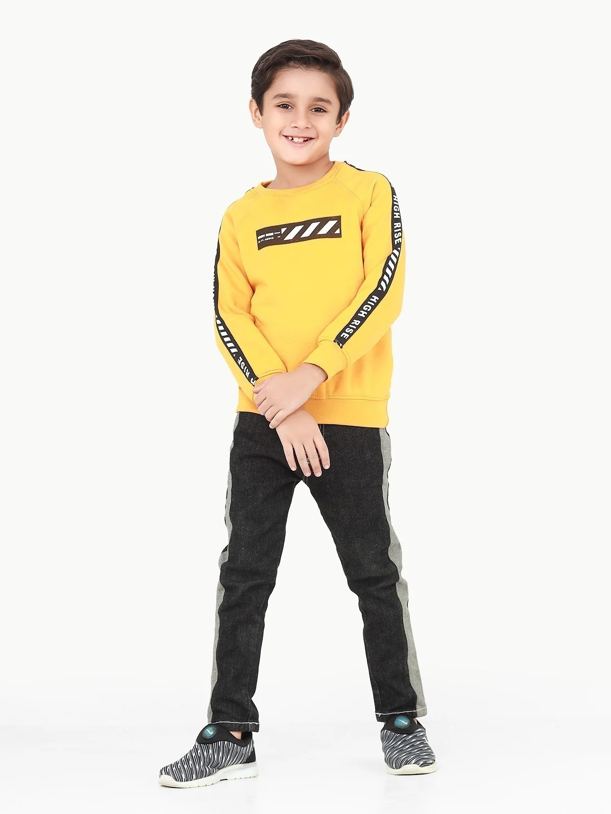 Boy's Mustard Sweatshirt - EBTSS22-003 - Image 2