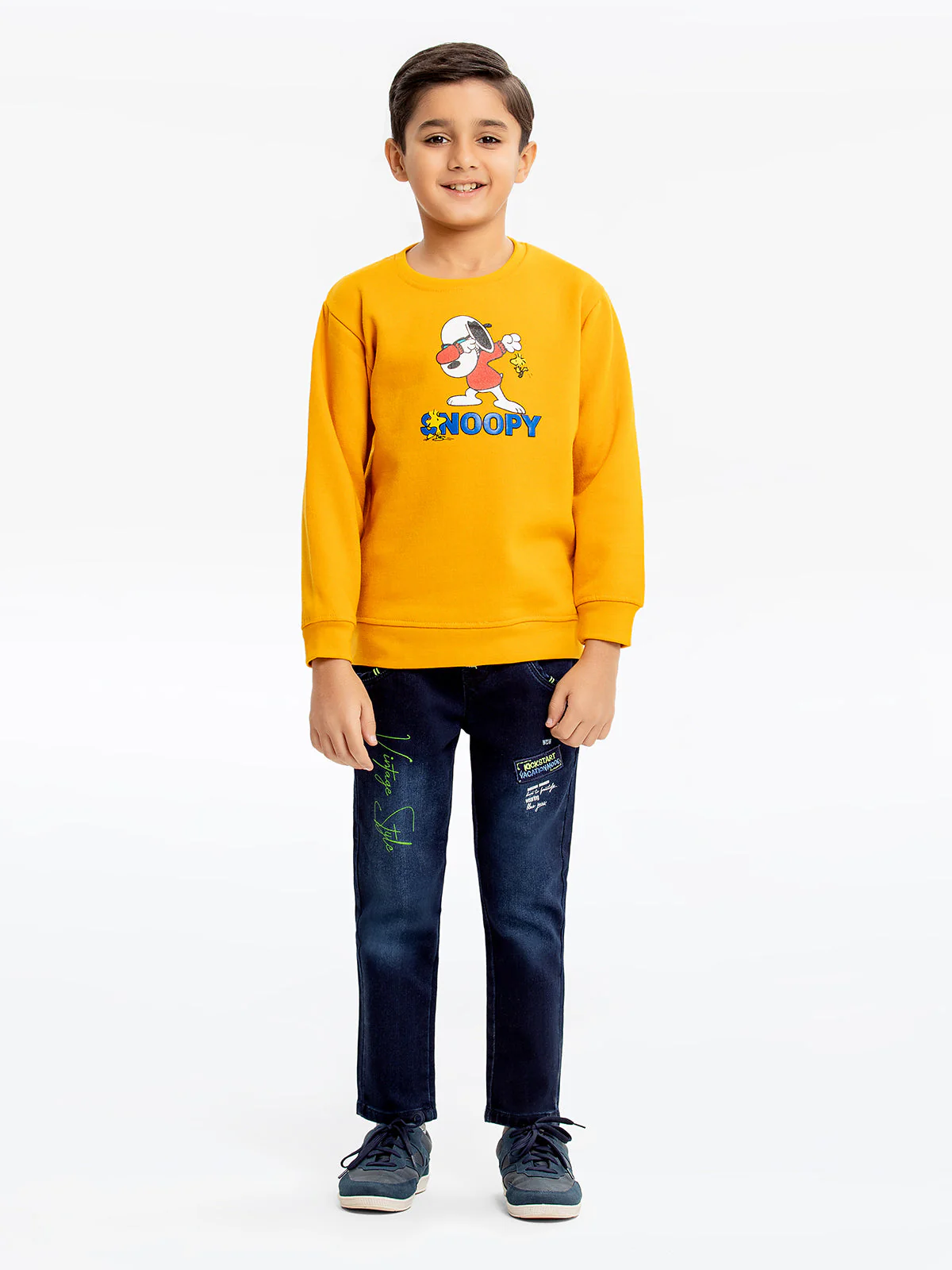 Boy's Mustard Sweatshirt - EBTSS23-016 - Image 2