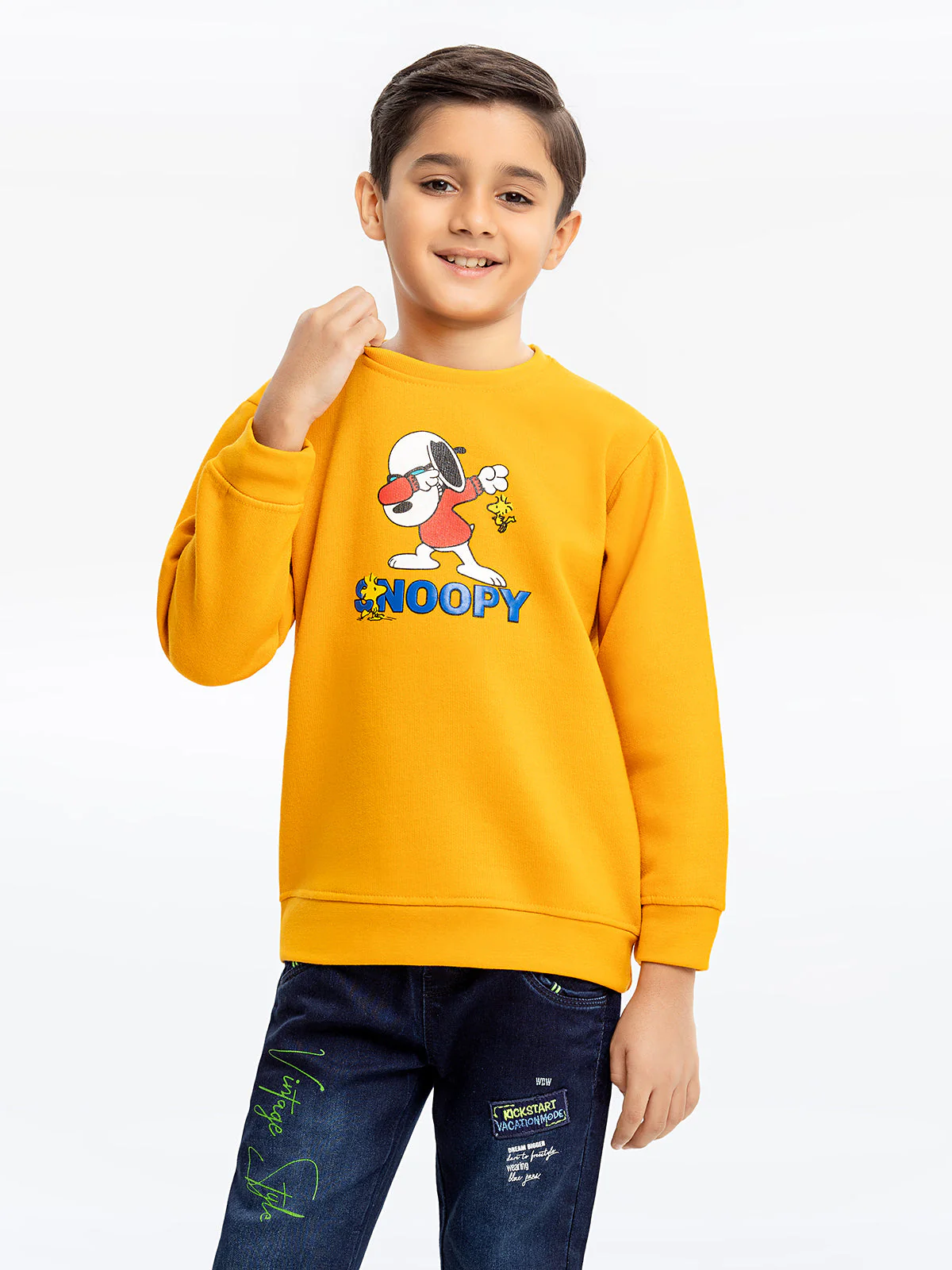 Boy's Mustard Sweatshirt - EBTSS23-016 - Image 3