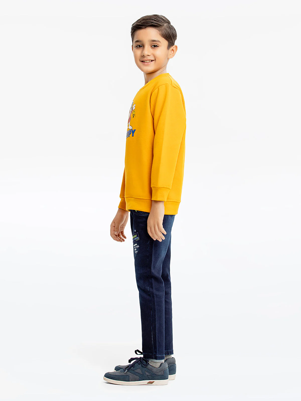 Boy's Mustard Sweatshirt - EBTSS23-016 - Image 4