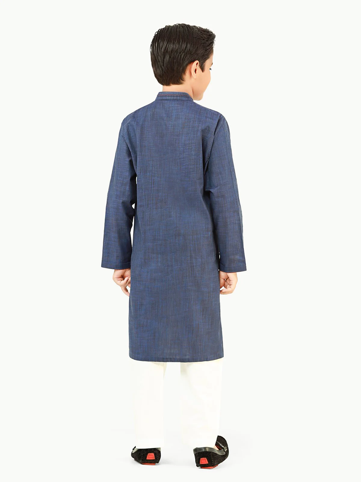 Boy's Navy Blue Kurta - EBTK22-3845 - Image 5
